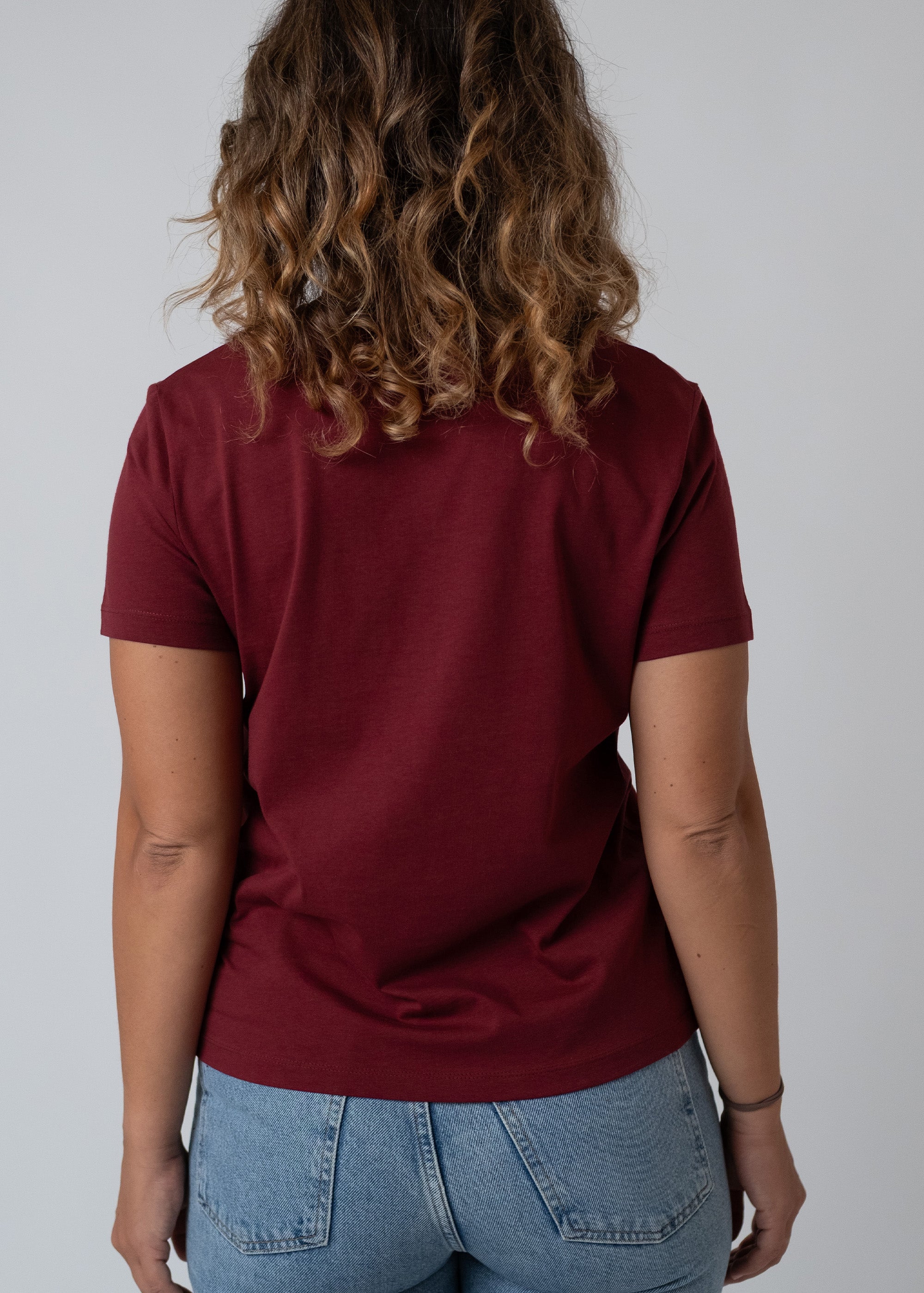 T-Shirt "Schlumpfine" - dunkelrot