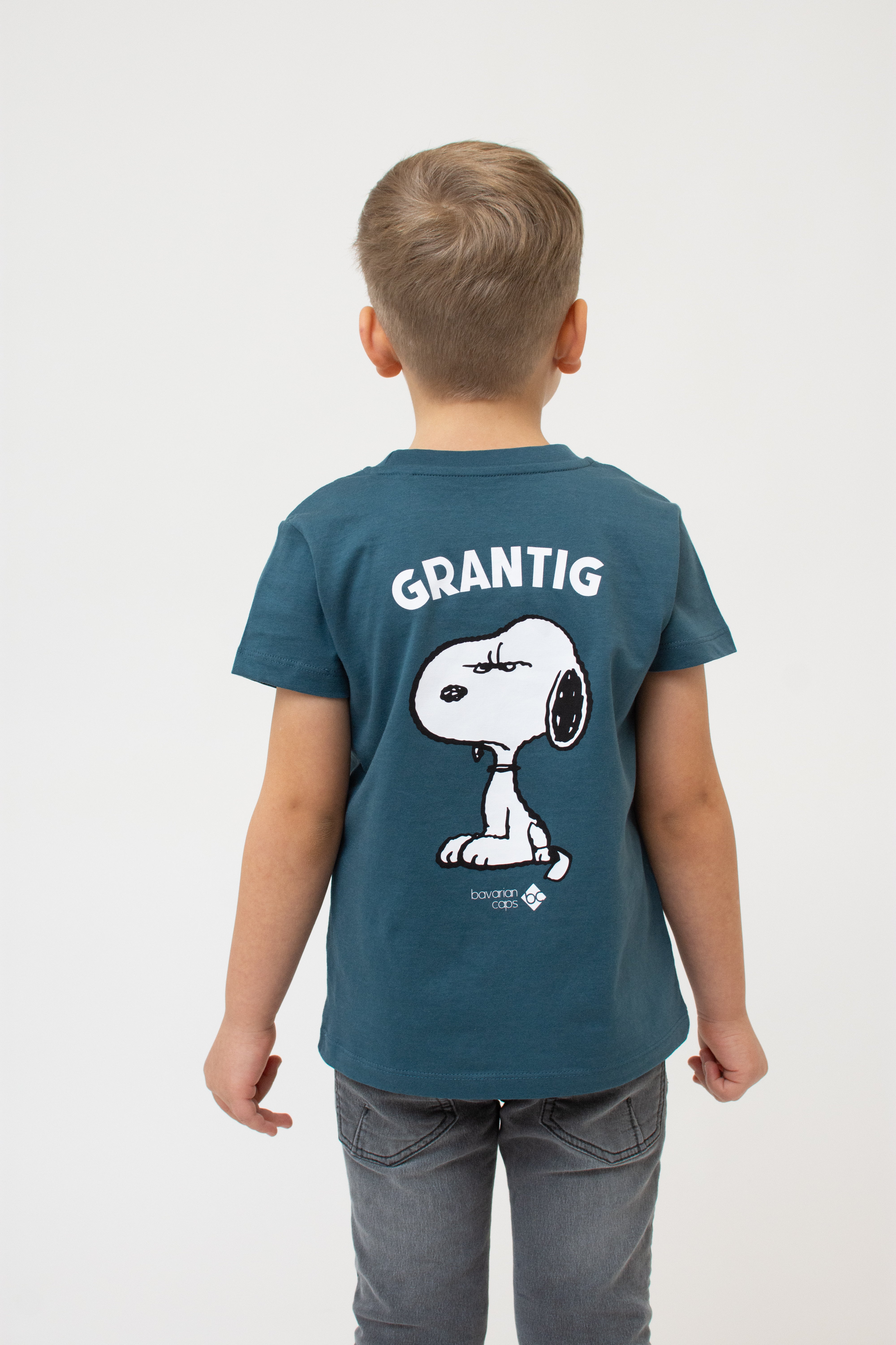 T-Shirt "Grantler Klub: Snoopy" - blaugrau (Kinder)