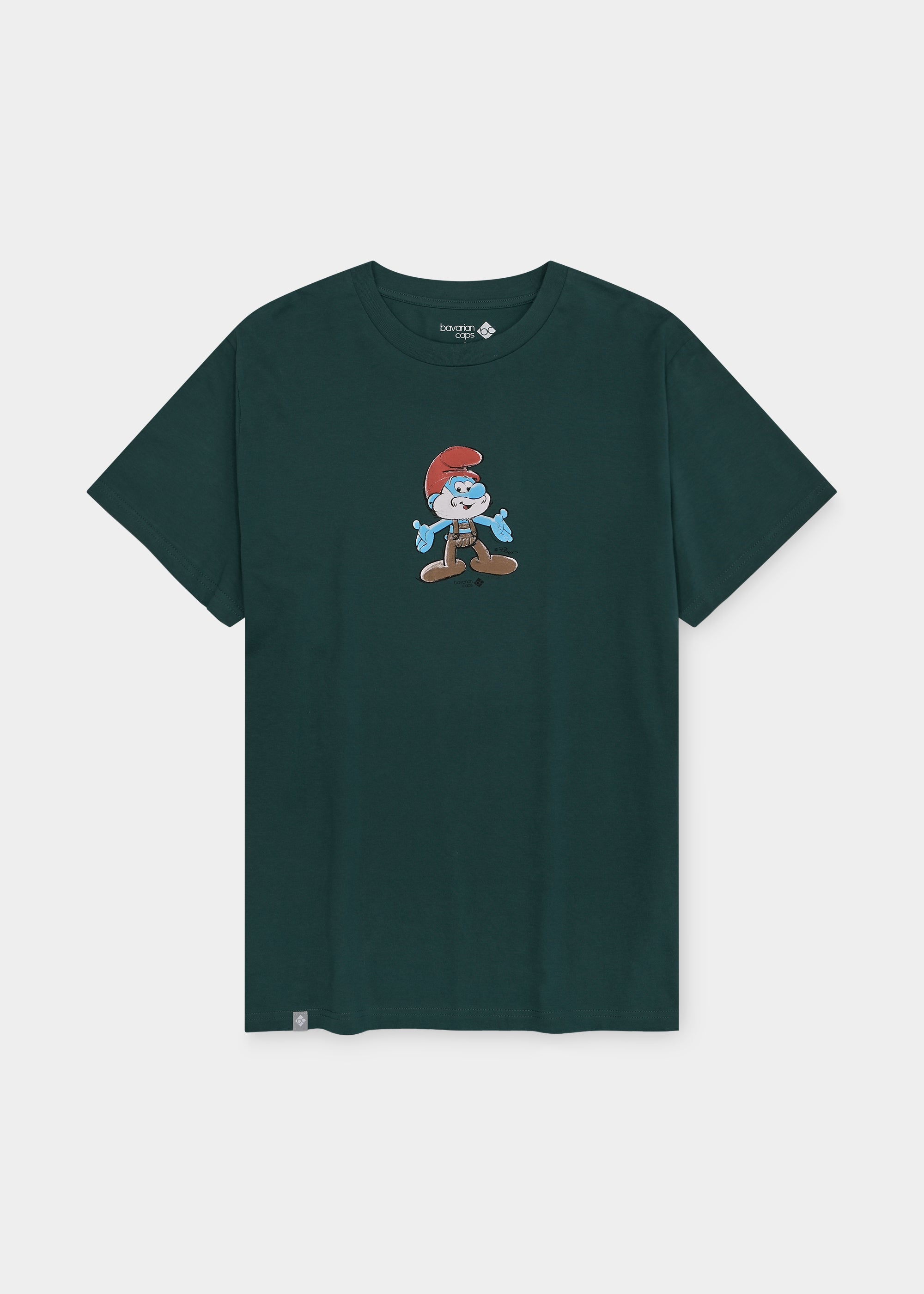 T-Shirt "Papa Schlumpf" - dunkelgrün