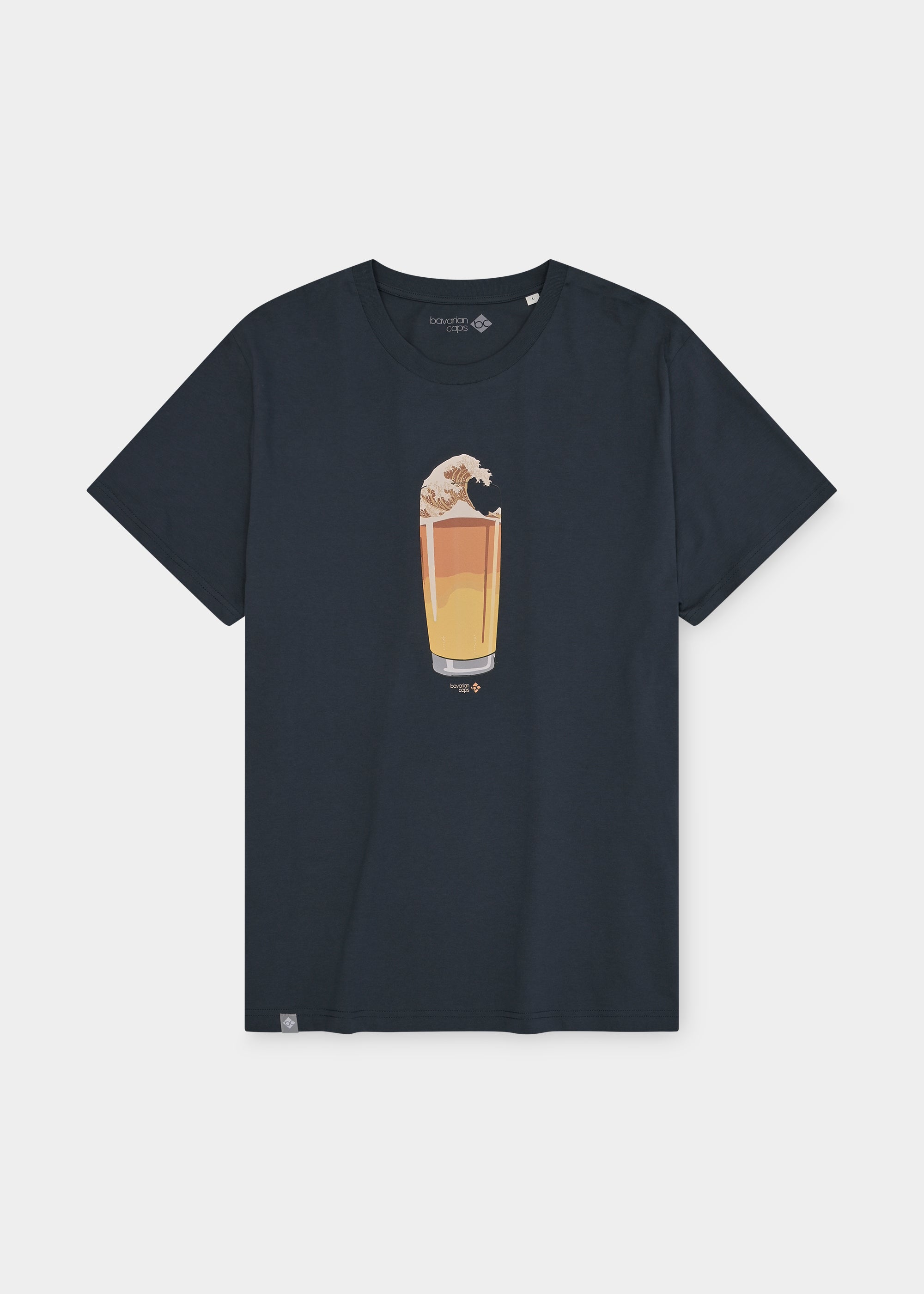 T-Shirt "Bierwelle" - schwarz