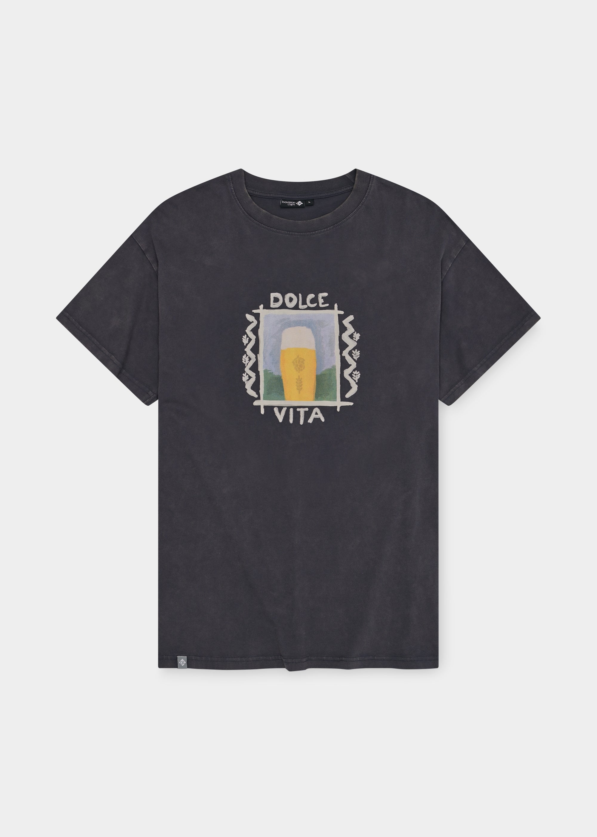 T-Shirt "Oro Liquido" - dunkelgrau
