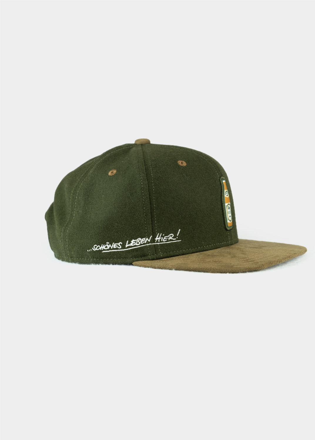 Cap "Riegele" - dunkelgrün (Snapback)