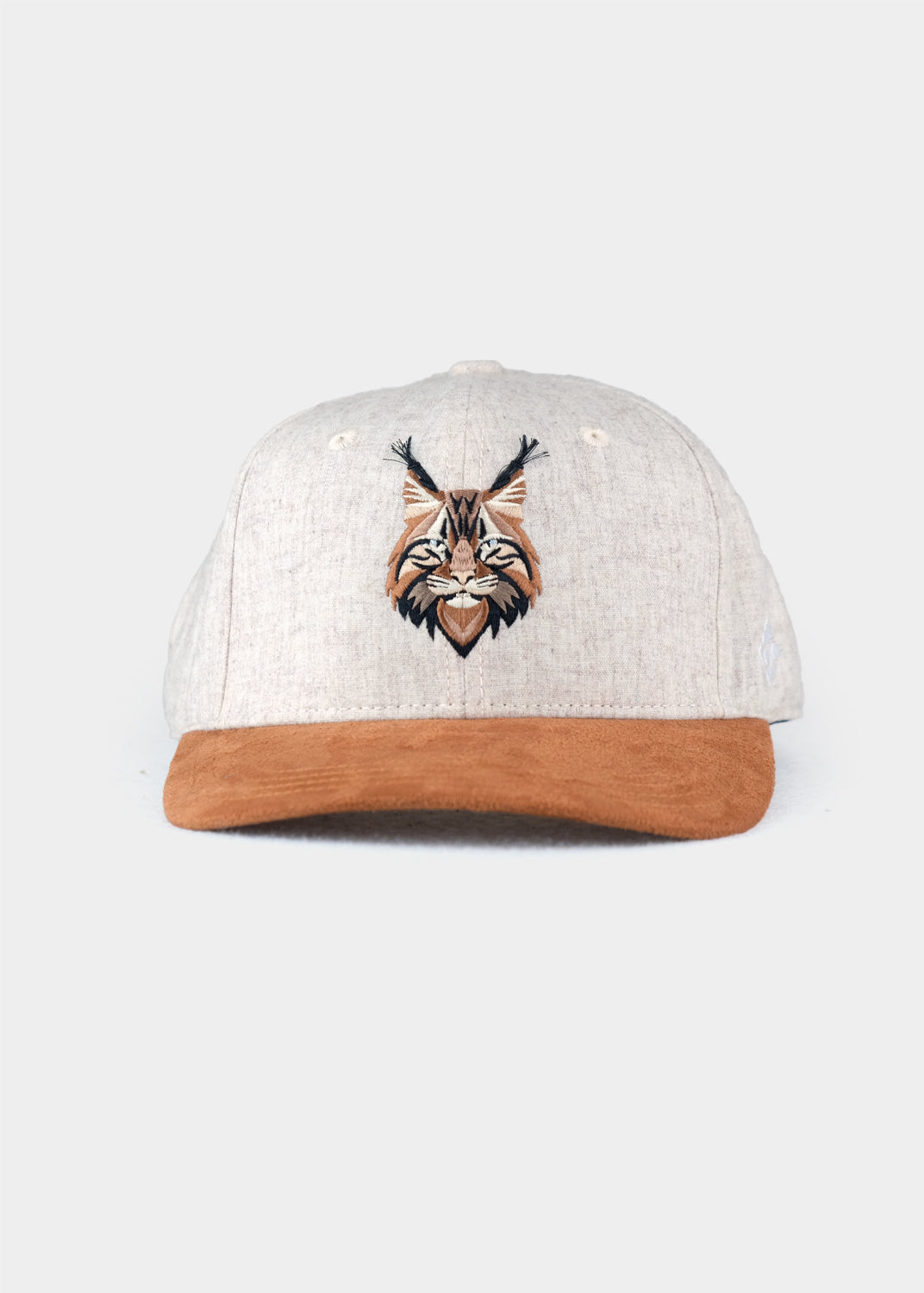 Cap "Luchs" - creme-meliert (Halfcurved)