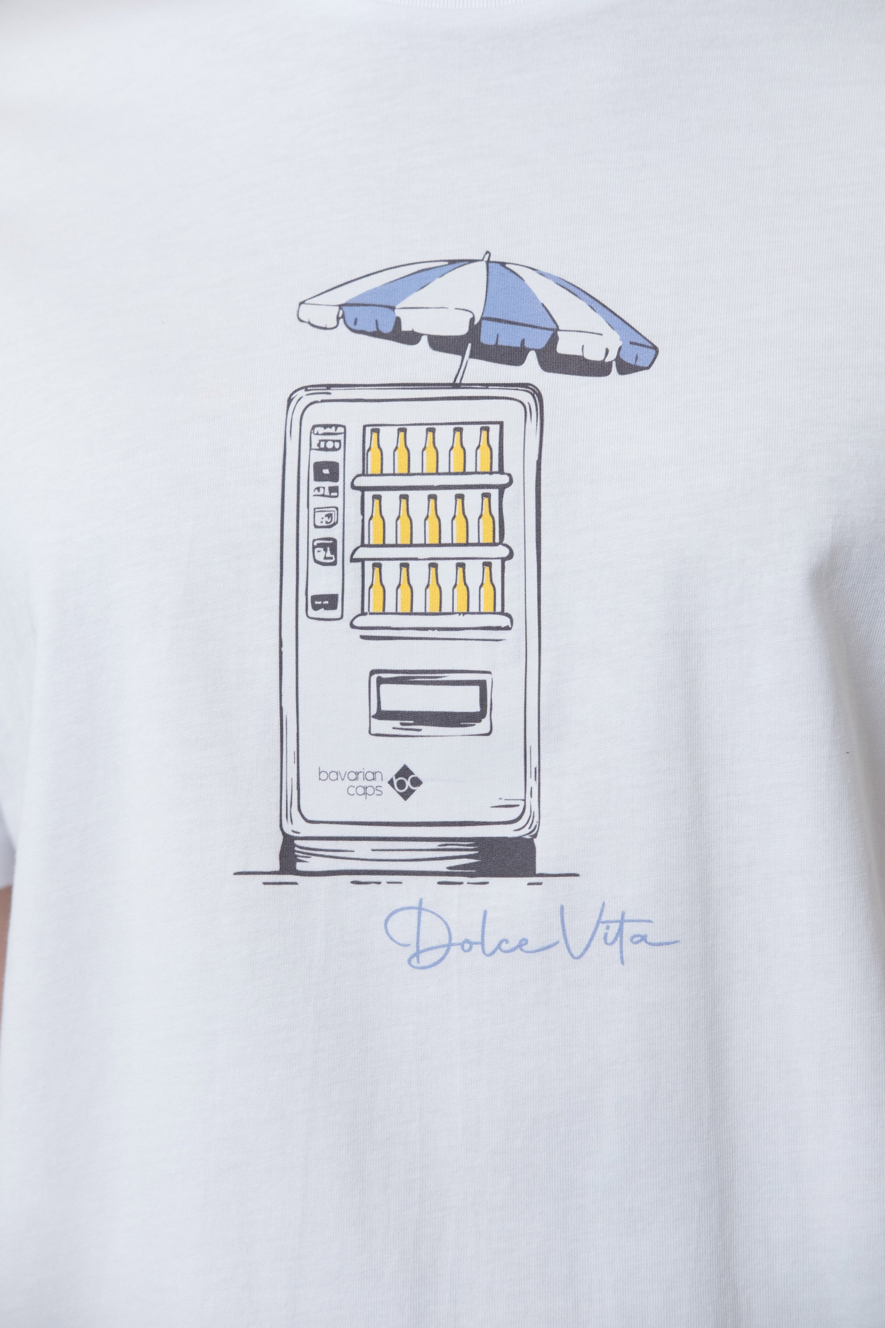 T-Shirt "Bierautomat" - weiß