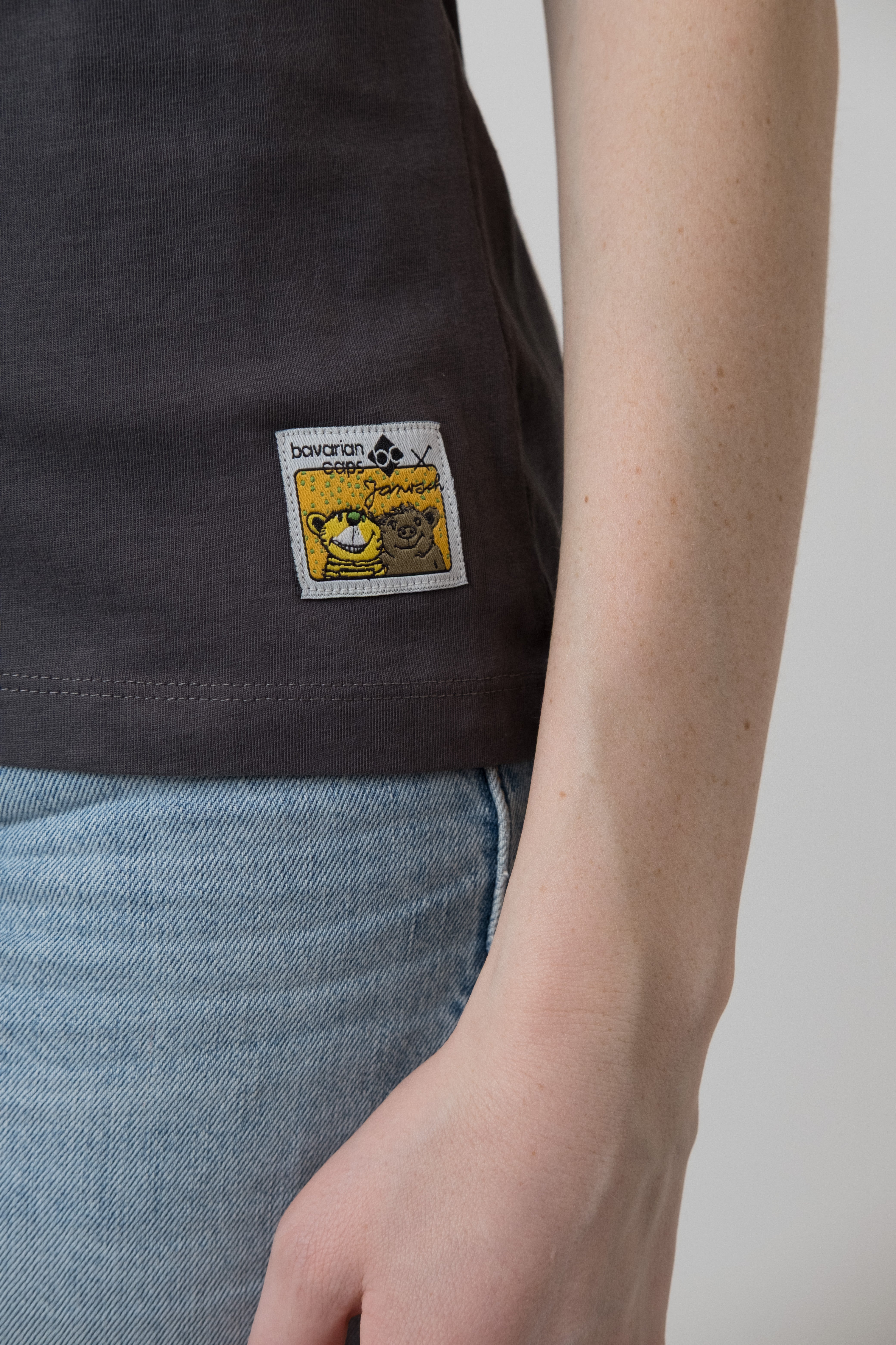 T-Shirt "Sauschön" - dunkelgrau