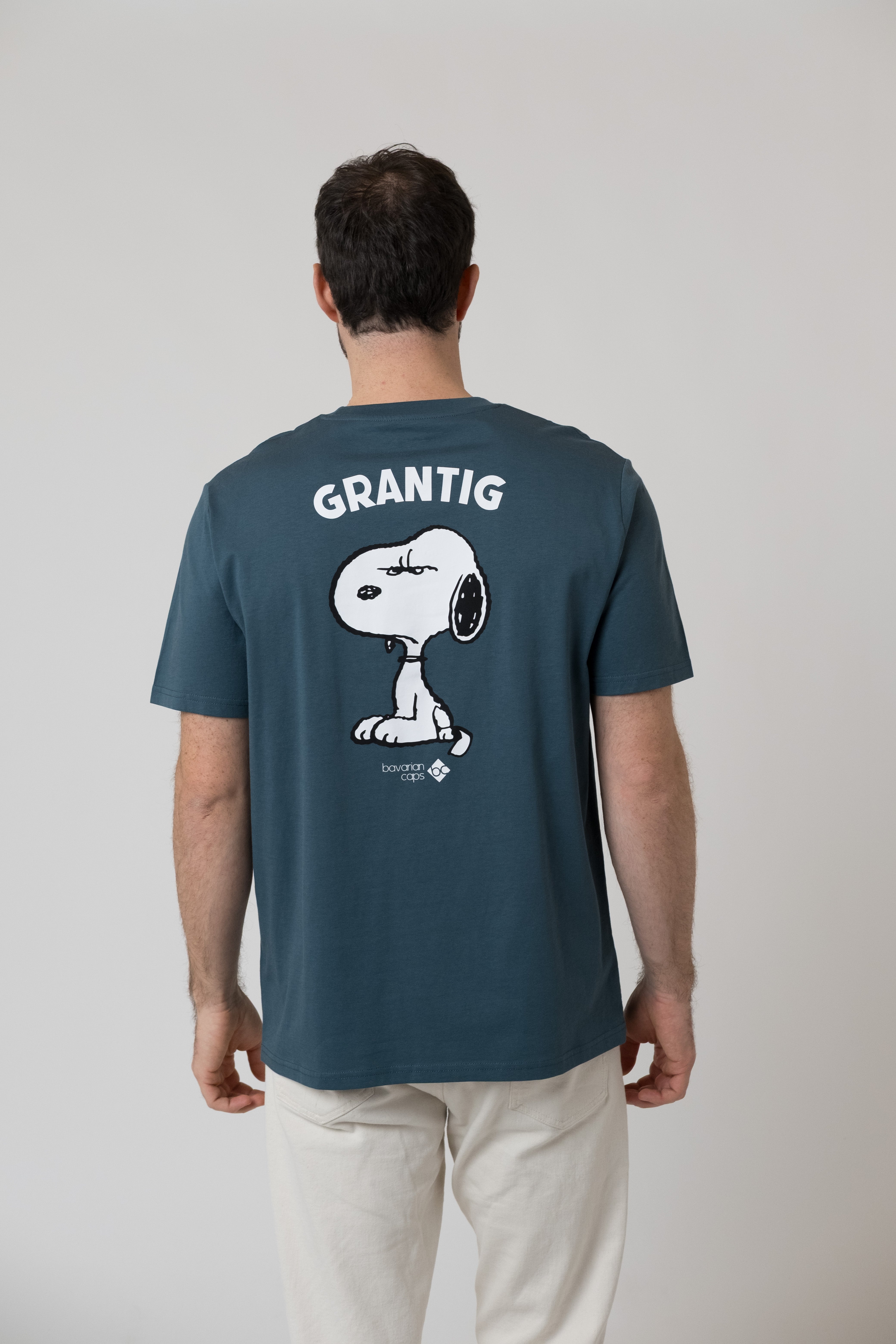 T-Shirt "Grantler Klub: Snoopy" - blaugrau