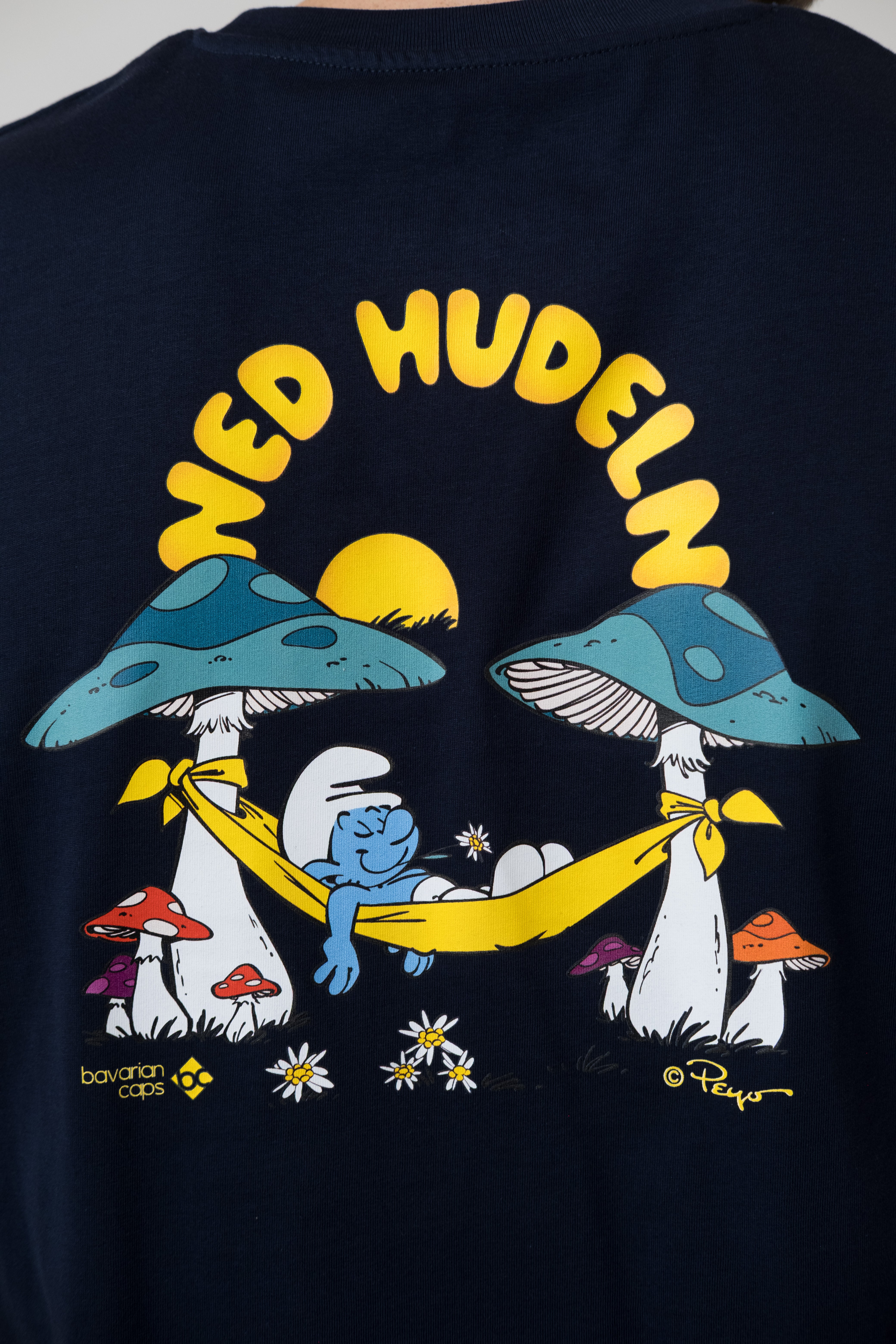 T-Shirt "Schlümpfe: Ned Hudeln" - dunkelblau