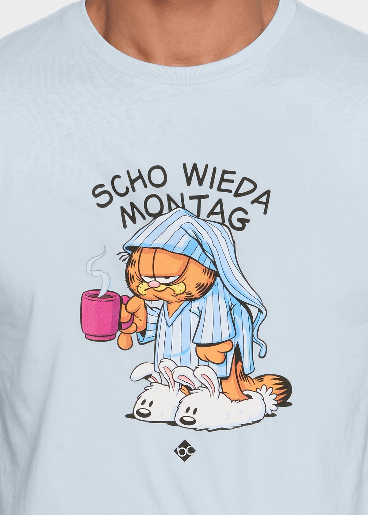 T-Shirt "Garfield: Monday Mood" - eisblau