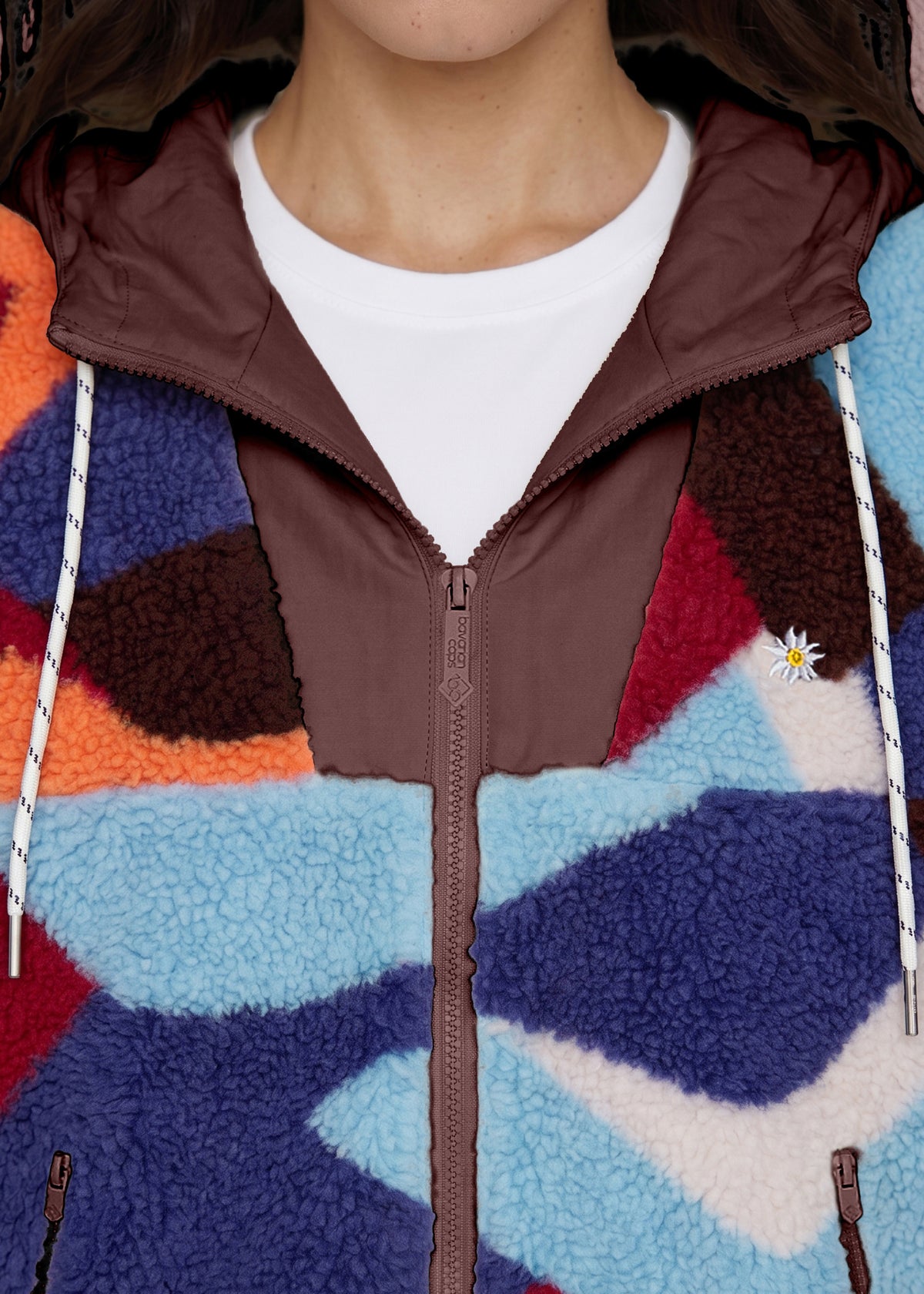 Sherpa-Zipper "Frida: Alpenglühen" - multi (Damen)