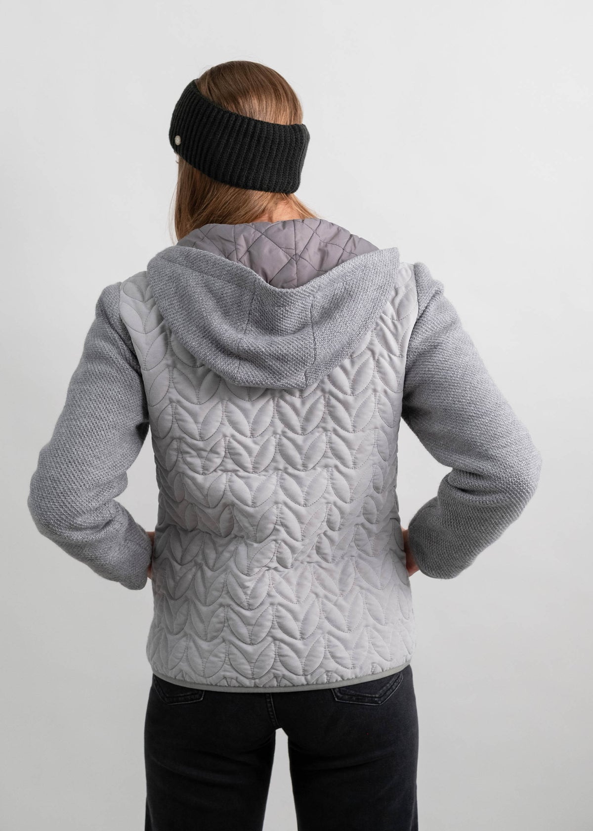 Stepp-Strickjacke "Marlies" - hellgrau (Damen)