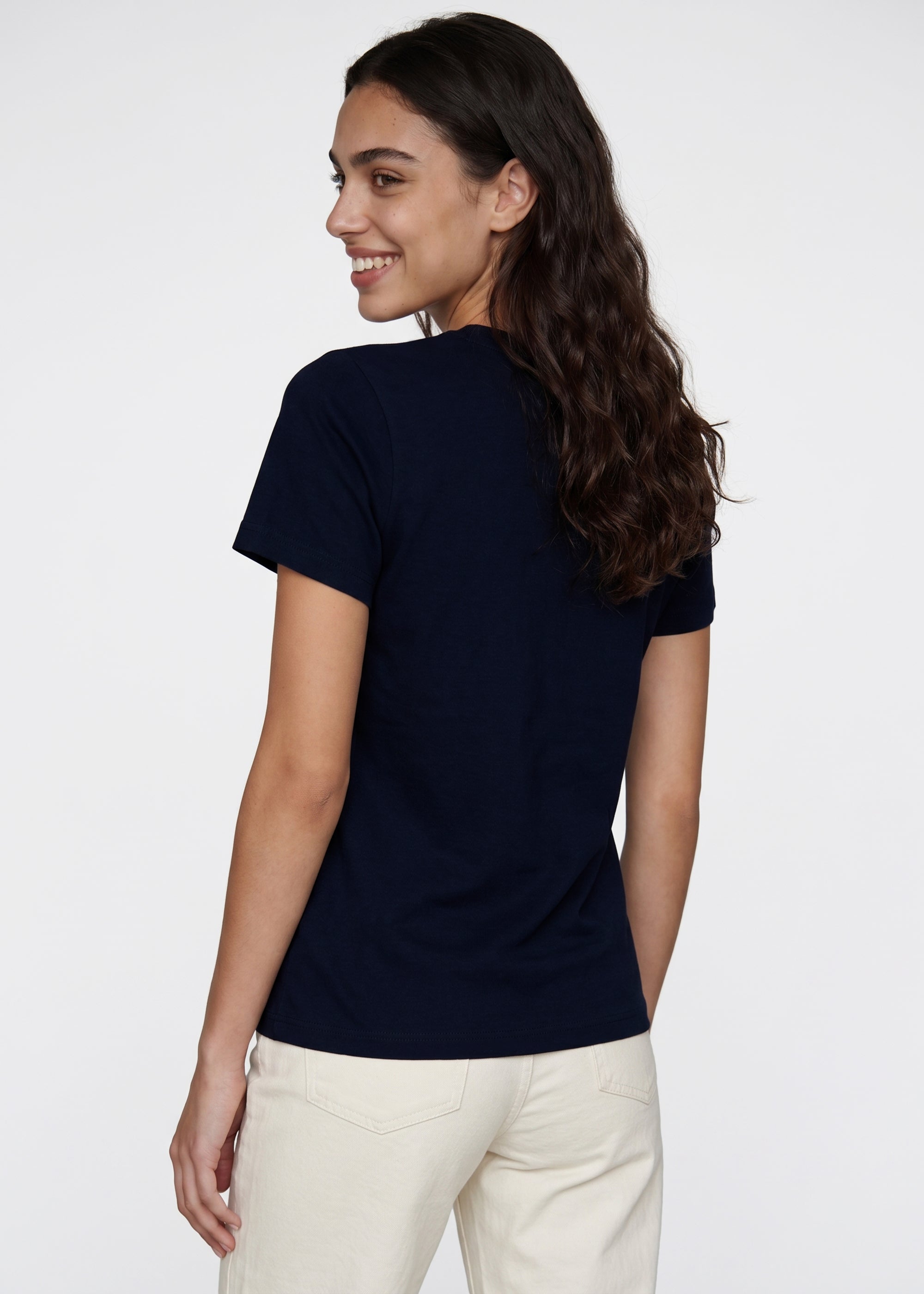 T-Shirt "Wintergipfel" - dunkelblau (Damen)
