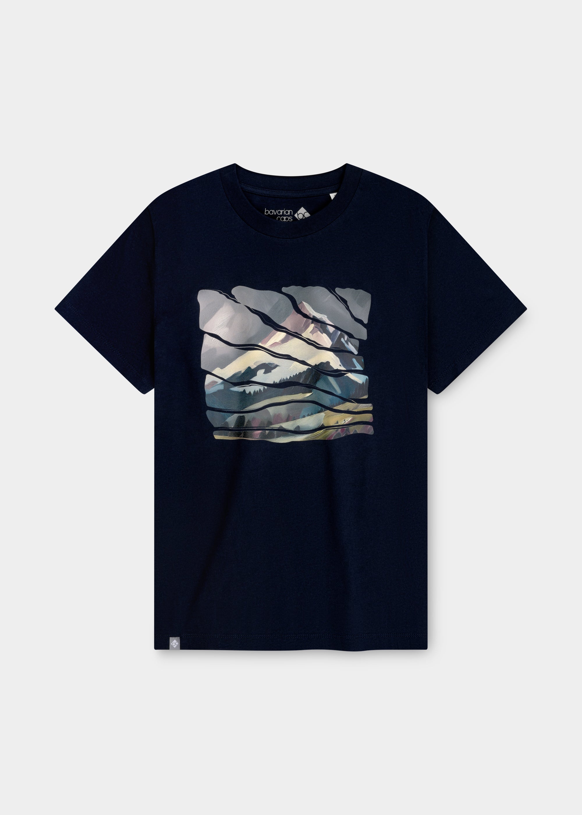 T-Shirt "Wintergipfel" - dunkelblau (Damen)