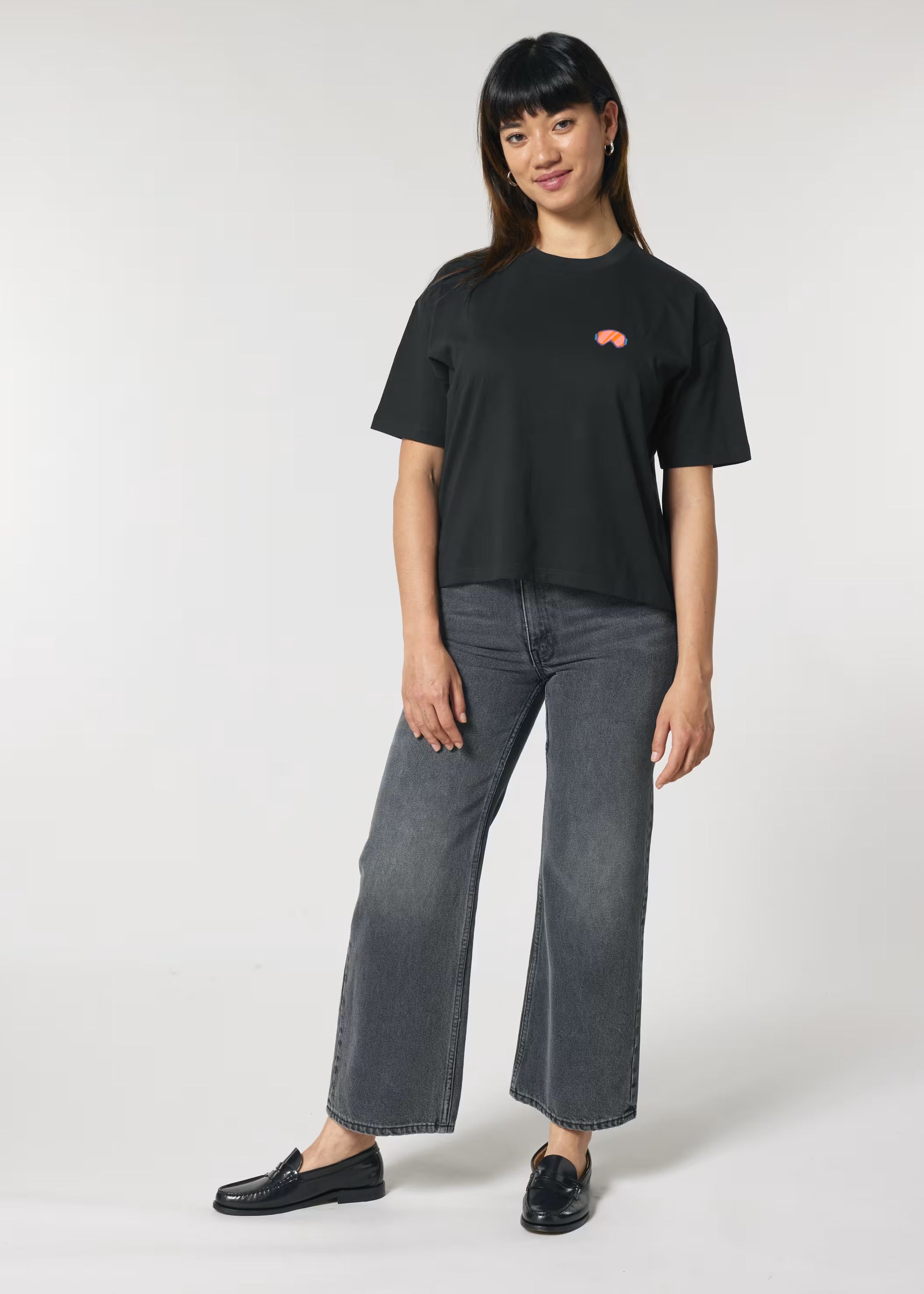 T-Shirt "Skihaserl" - schwarz