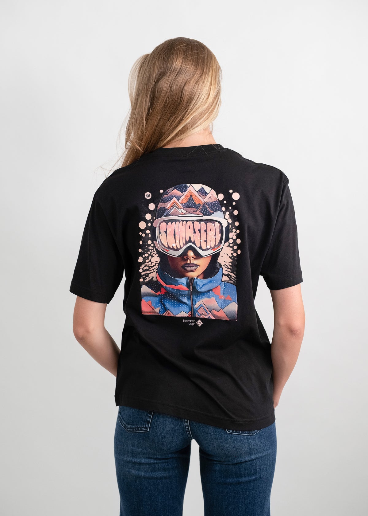 T-Shirt "Skihaserl" - schwarz