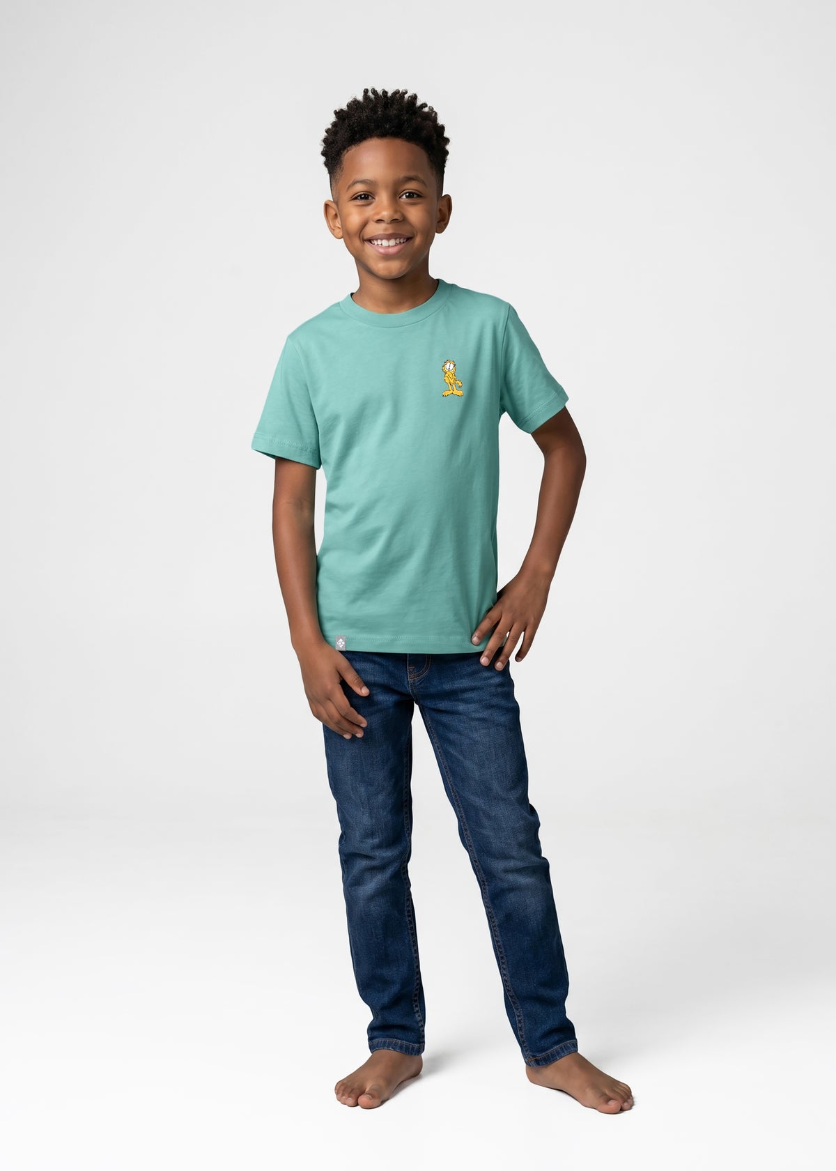 T-Shirt "Garfield: Nice" - türkis (Kinder)