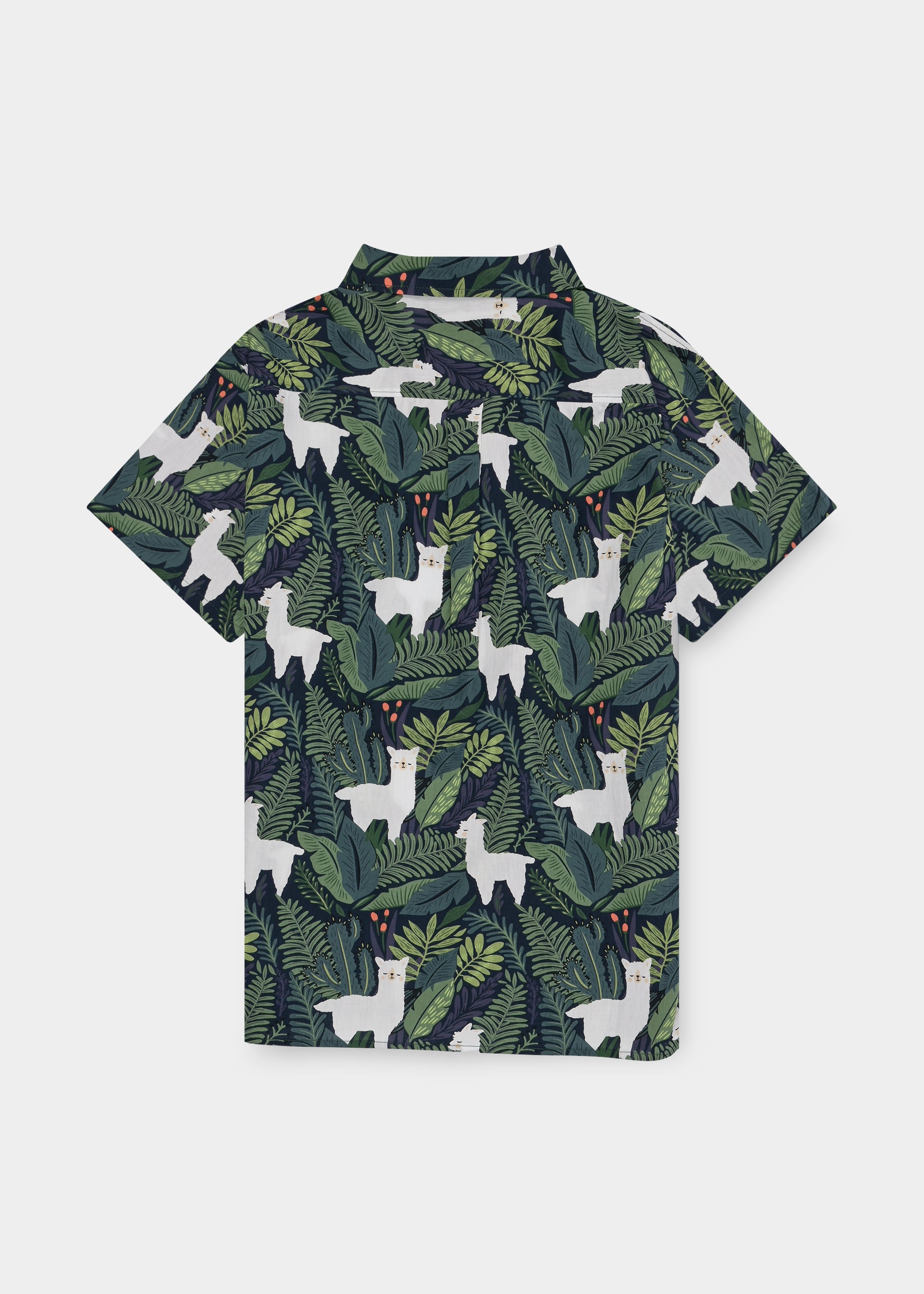 Hemd "Alpaka" - dunkelblau/grün