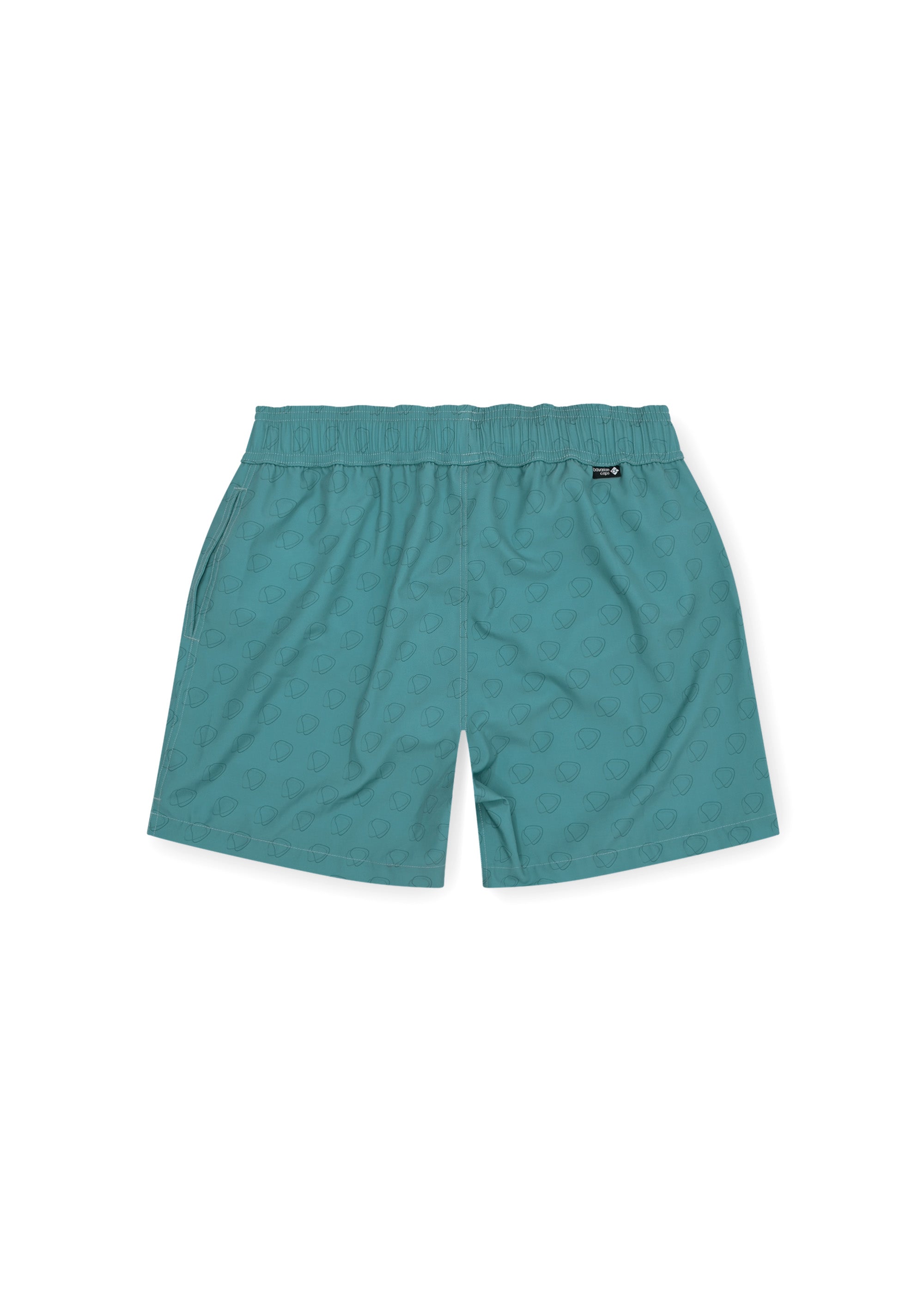 Badehose "Pumuckl surft" - graublau