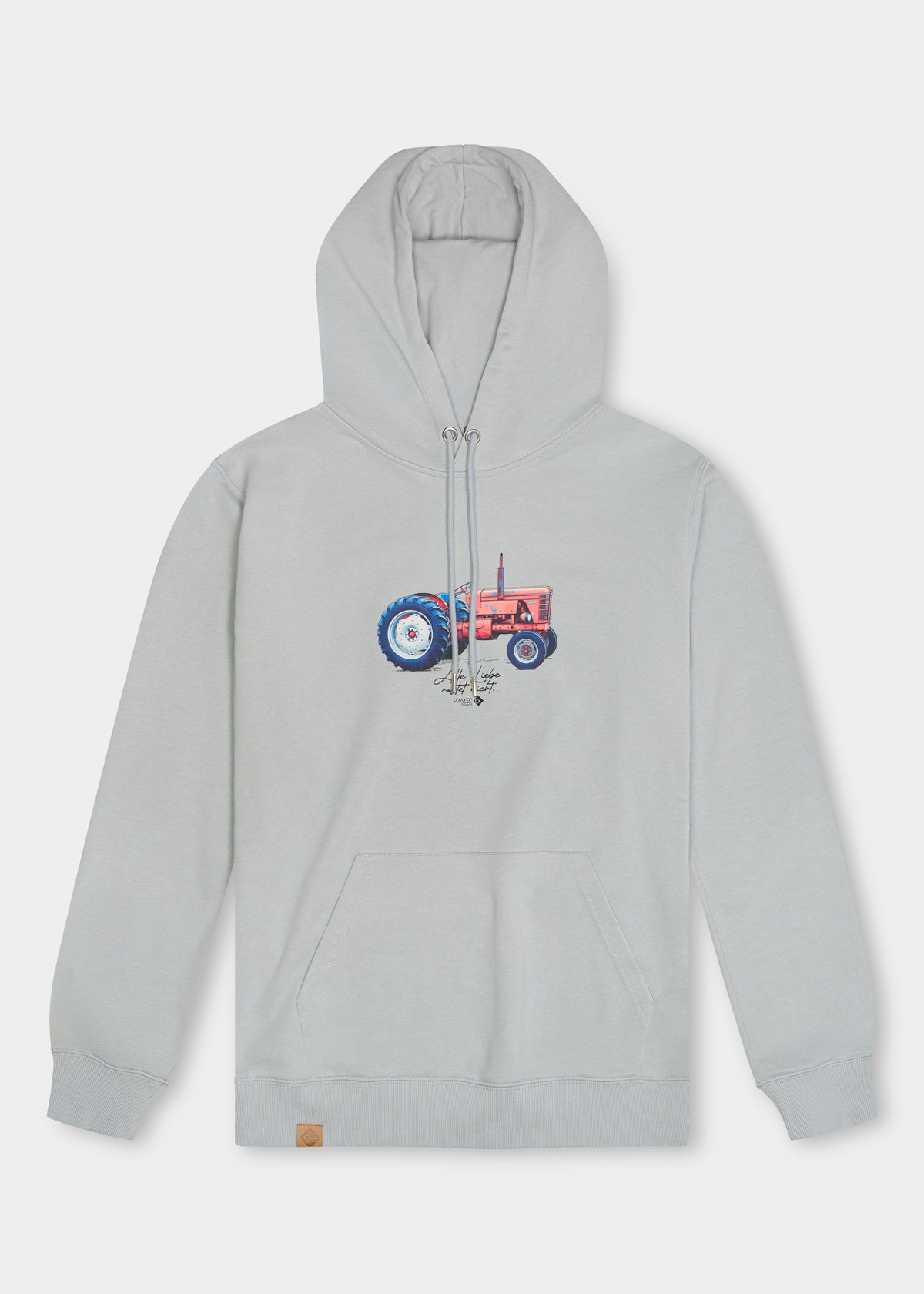 Hoodie "Alte Liebe" - blaugrau