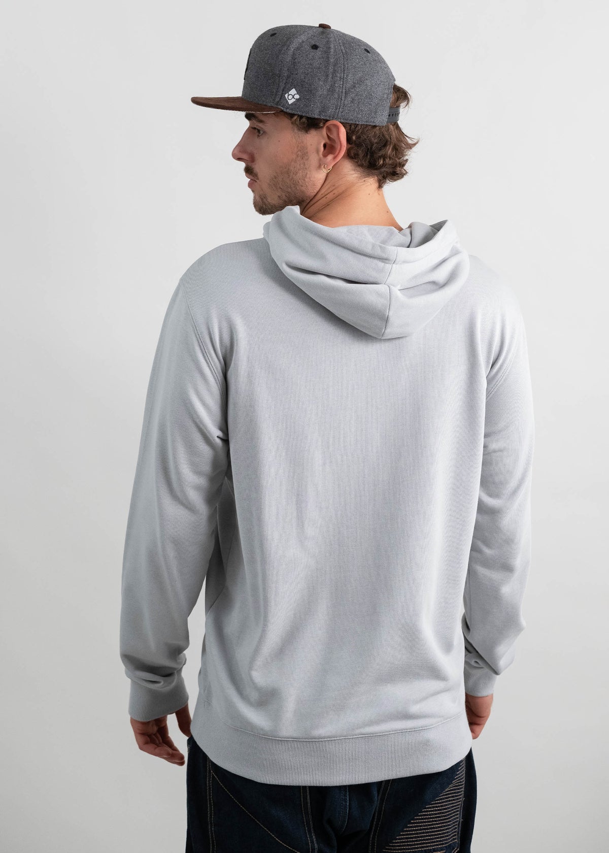 Hoodie "Alte Liebe" - blaugrau