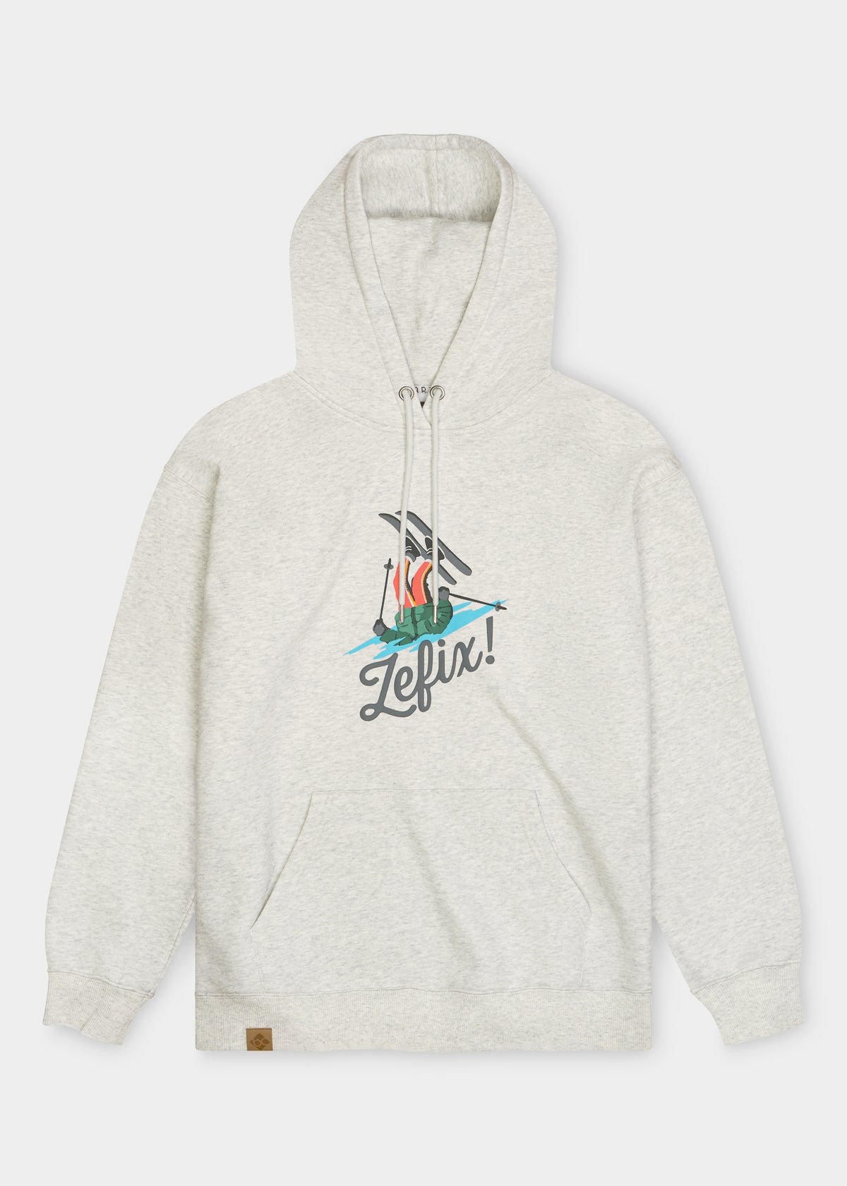 Hoodie "Zefix!" - cremegrau-meliert
