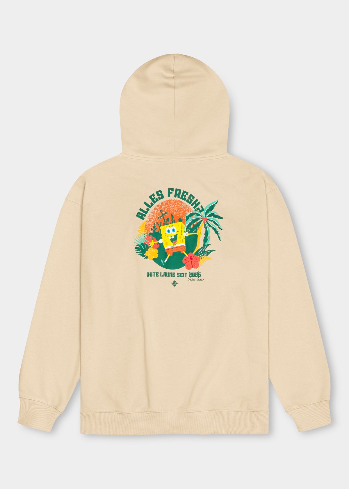 Hoodie "SpongeBob: Aloha" - sand