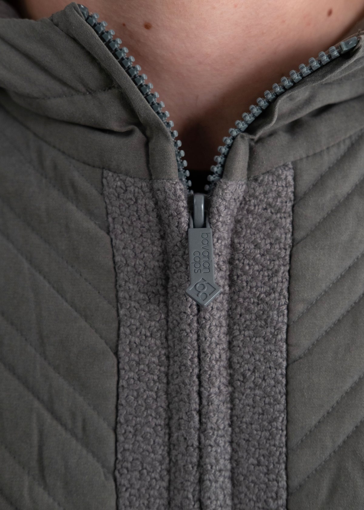 Stepp-Strickjacke "Michl" - dunkelgrau