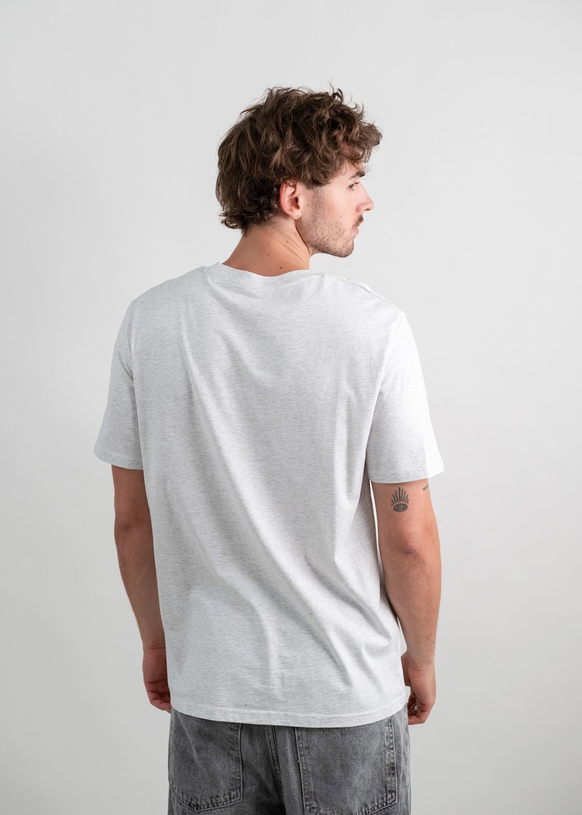 T-Shirt "Rennradler" - hellgrau