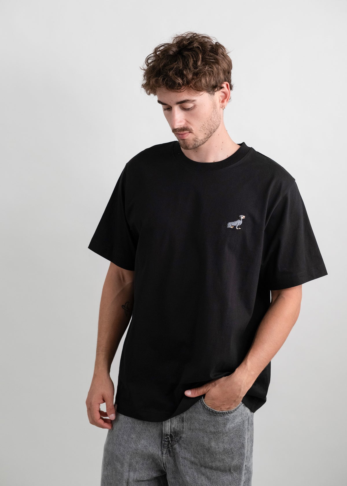 T-Shirt "Dackel" - schwarz