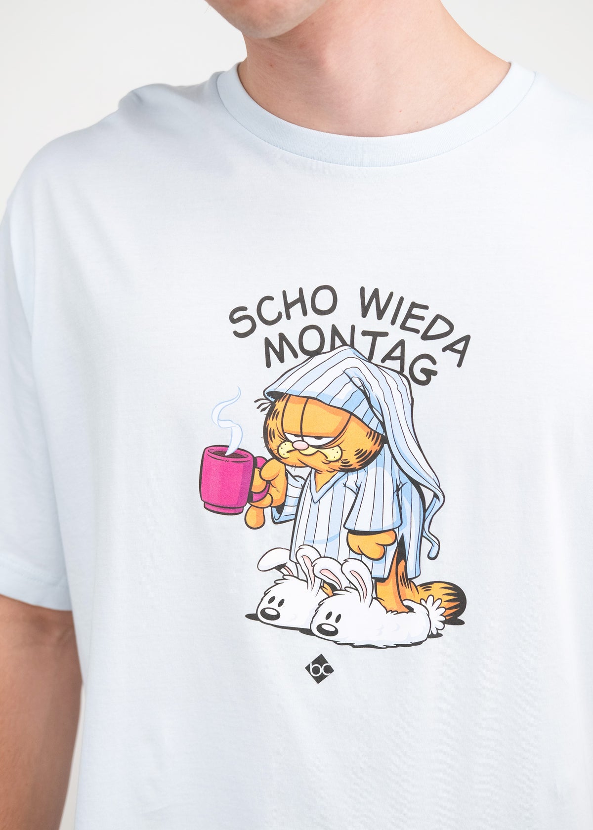 T-Shirt "Garfield: Monday Mood" - eisblau