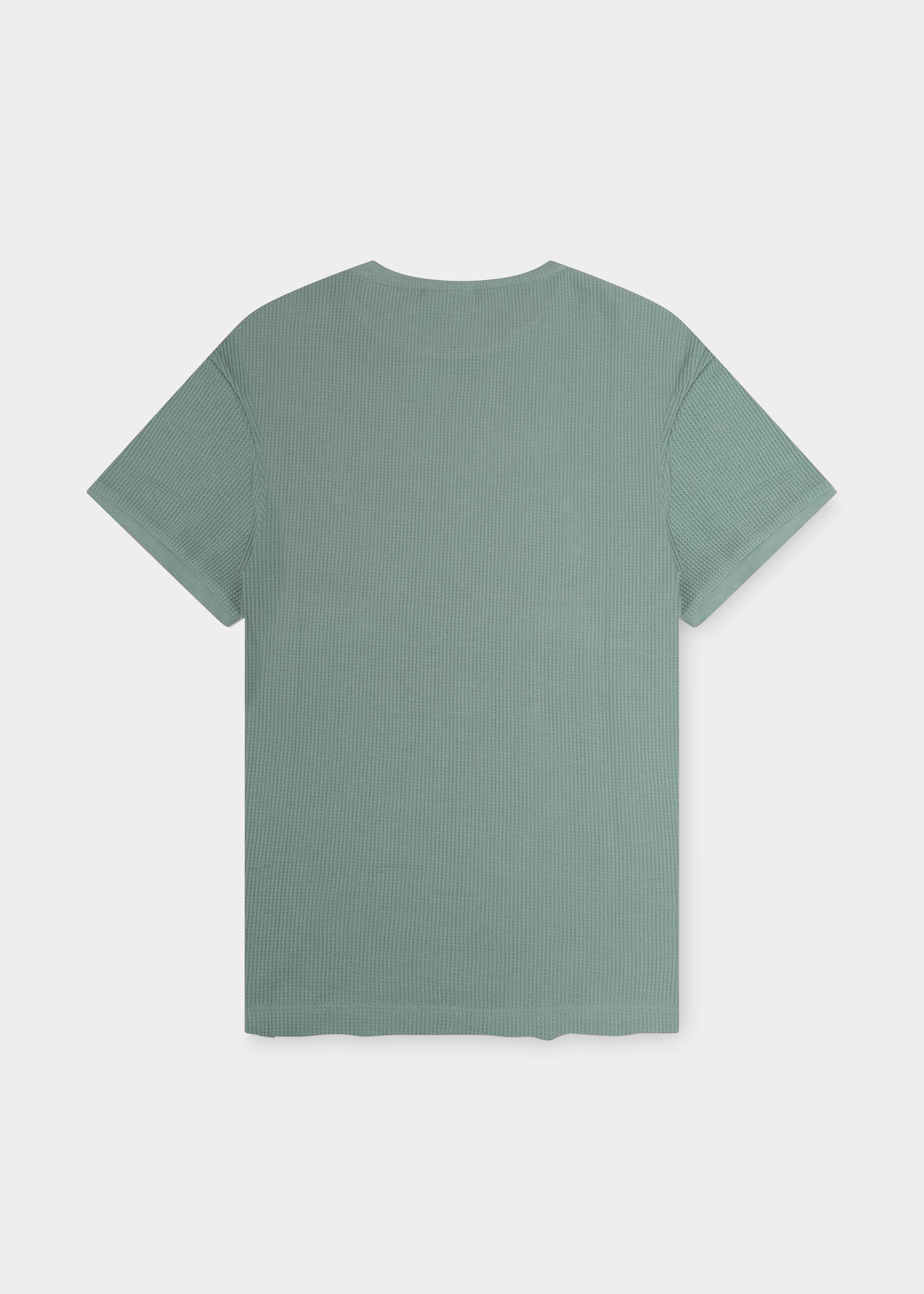 T-Shirt "Edelweiß Feinstrick" - grüngrau