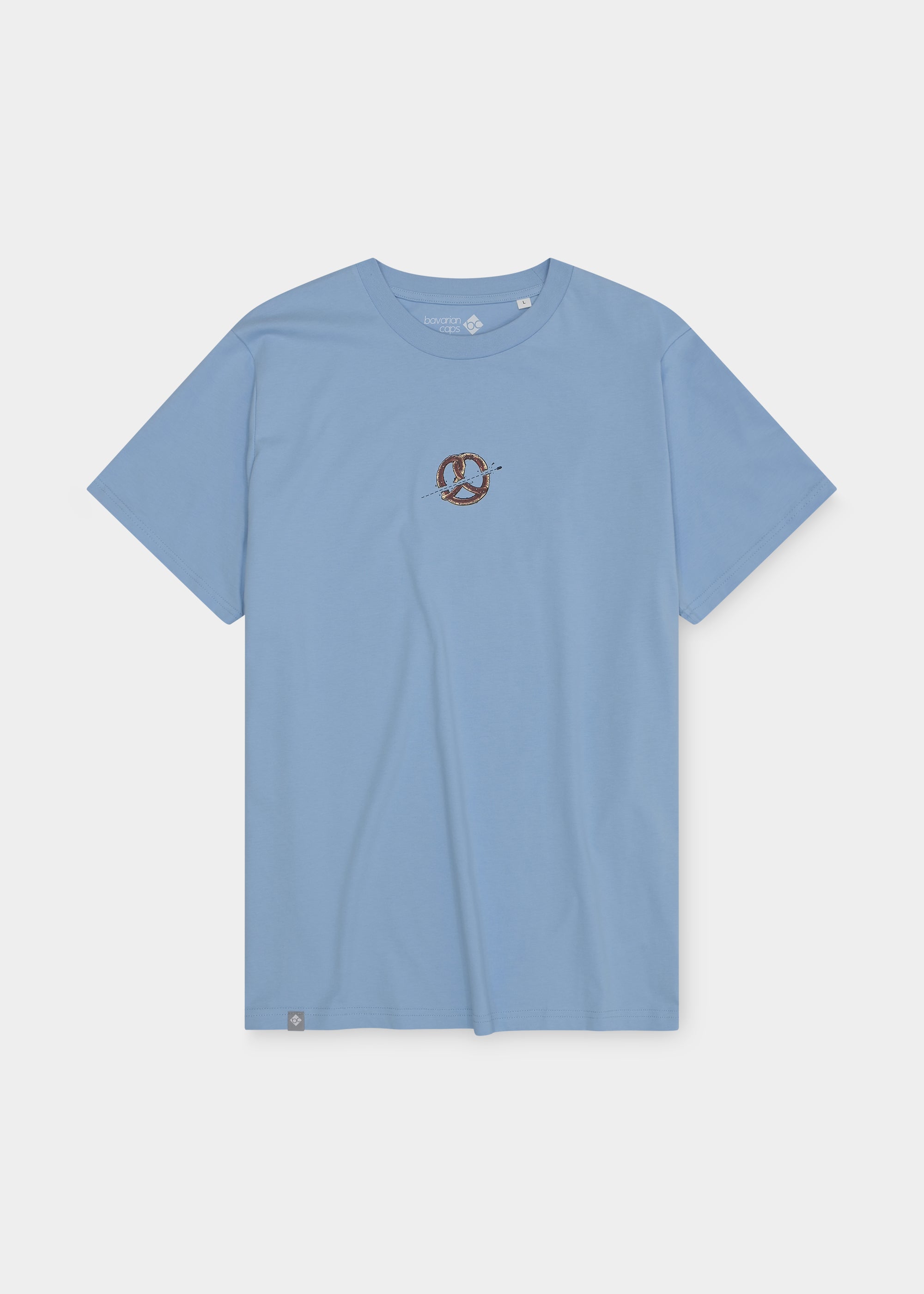T-Shirt "Lucky Luke: Bierfässer" - hellblau
