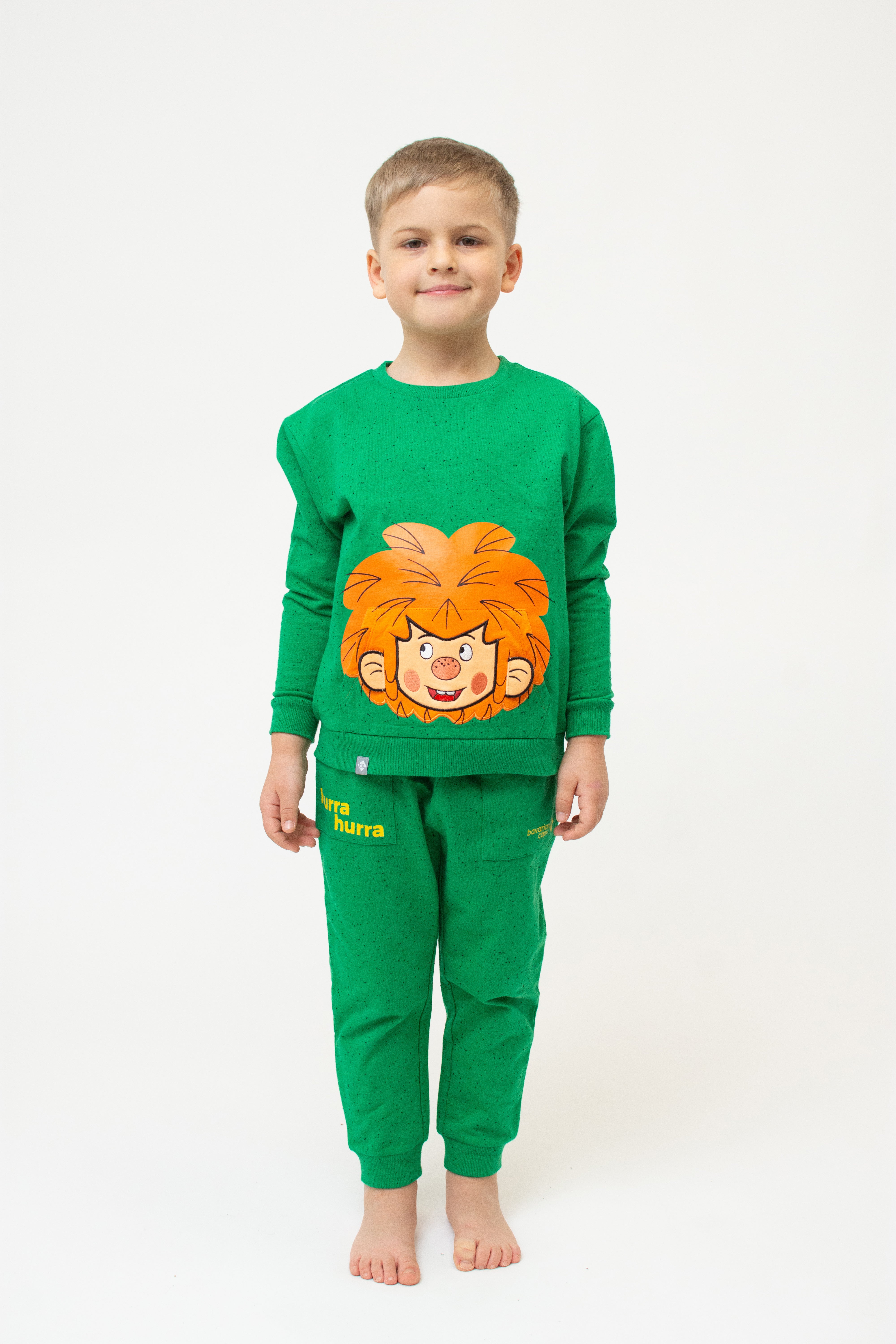 Jogging-Set "Pumuckl" - dunkelgrün (Kinder)