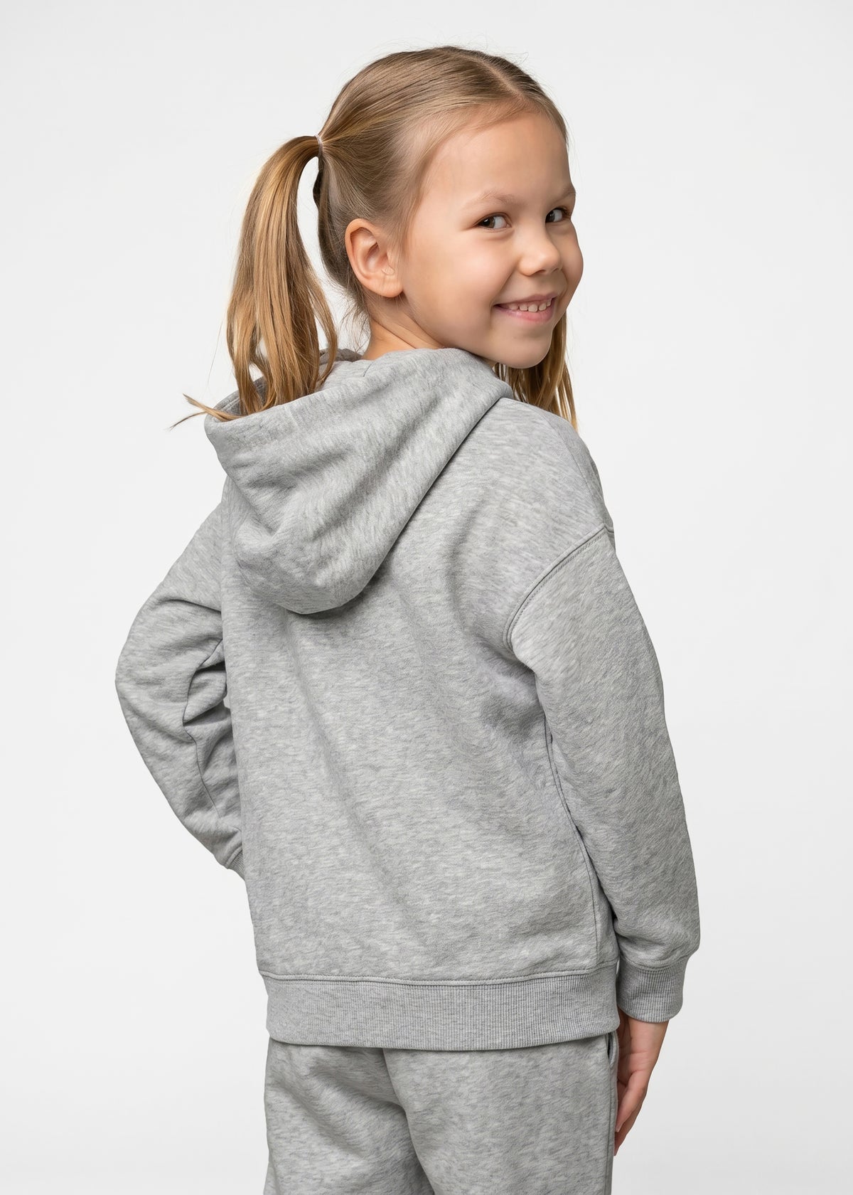 Hoodie "ZFX" - grau-meliert (Kinder)