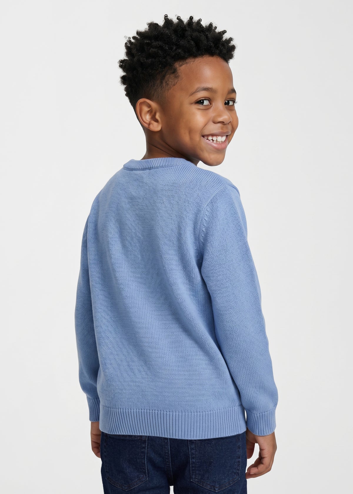Strickpulli "Breze" - hellblau (Kleinkinder)