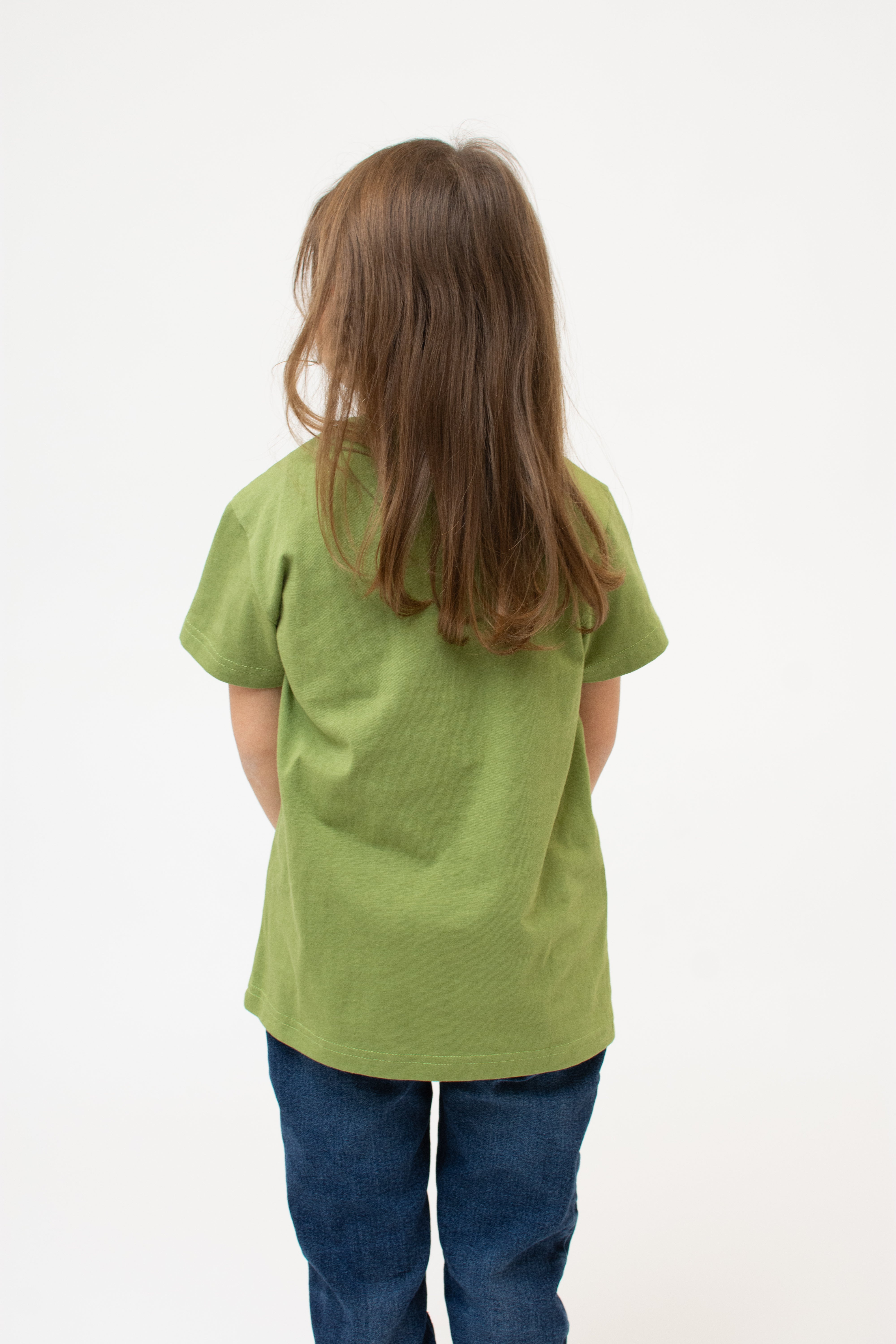 T-Shirt "Huhn" - olivgrün (Kinder)