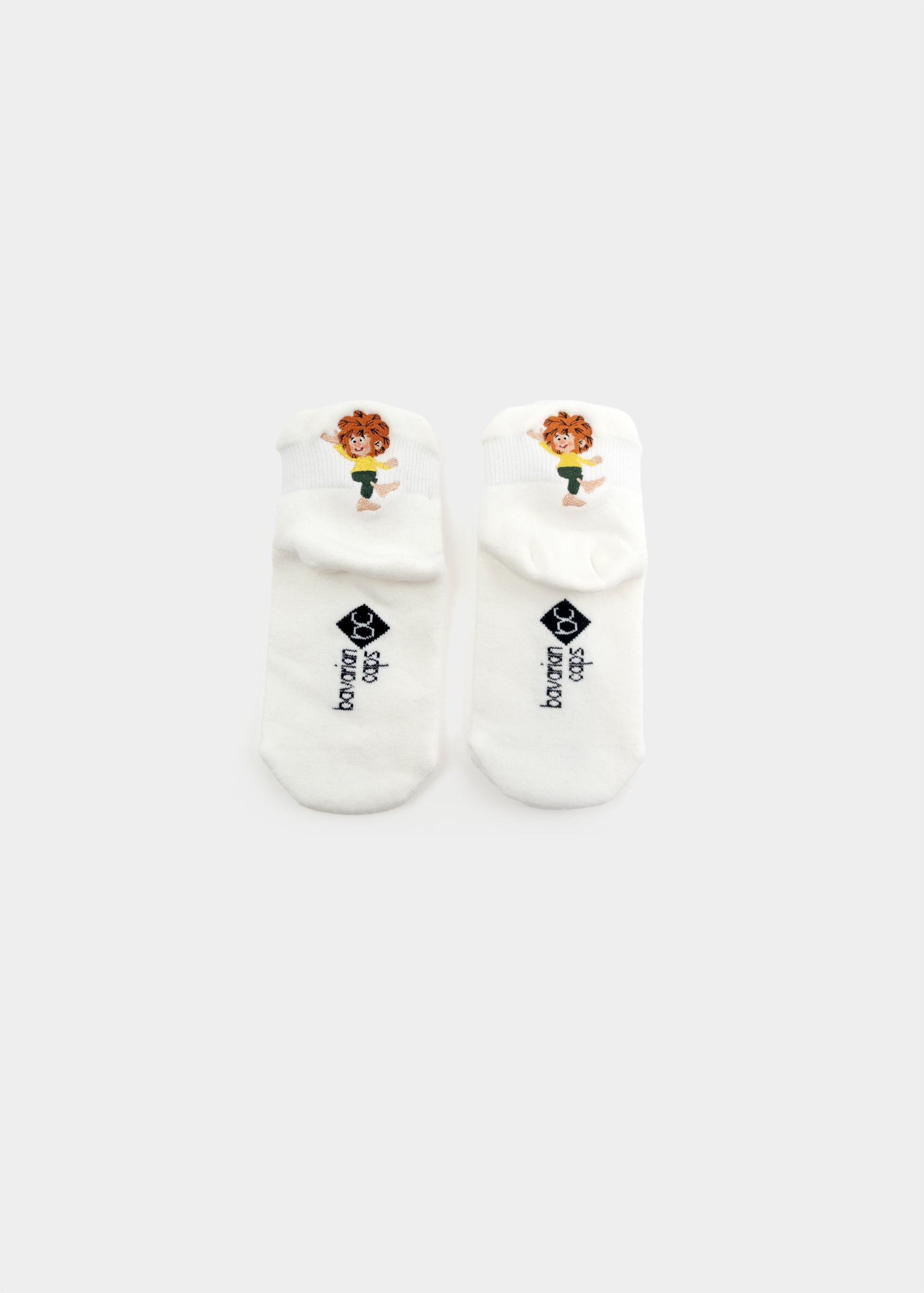 Sportsocken "Pumuckl winkt" - weiß (kurz)