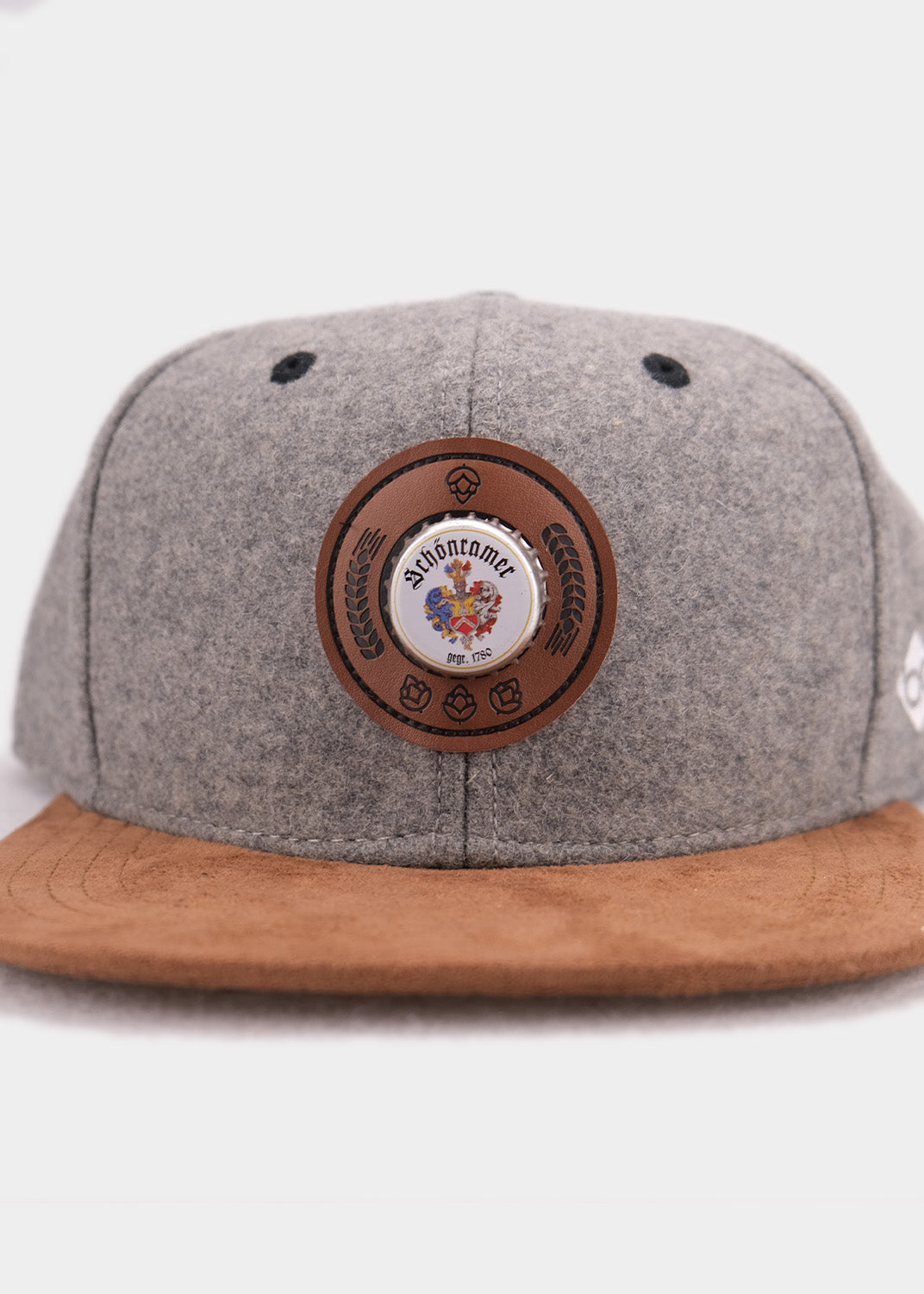 Cap "Bierkrönung" - dunkelgrau (Snapback)