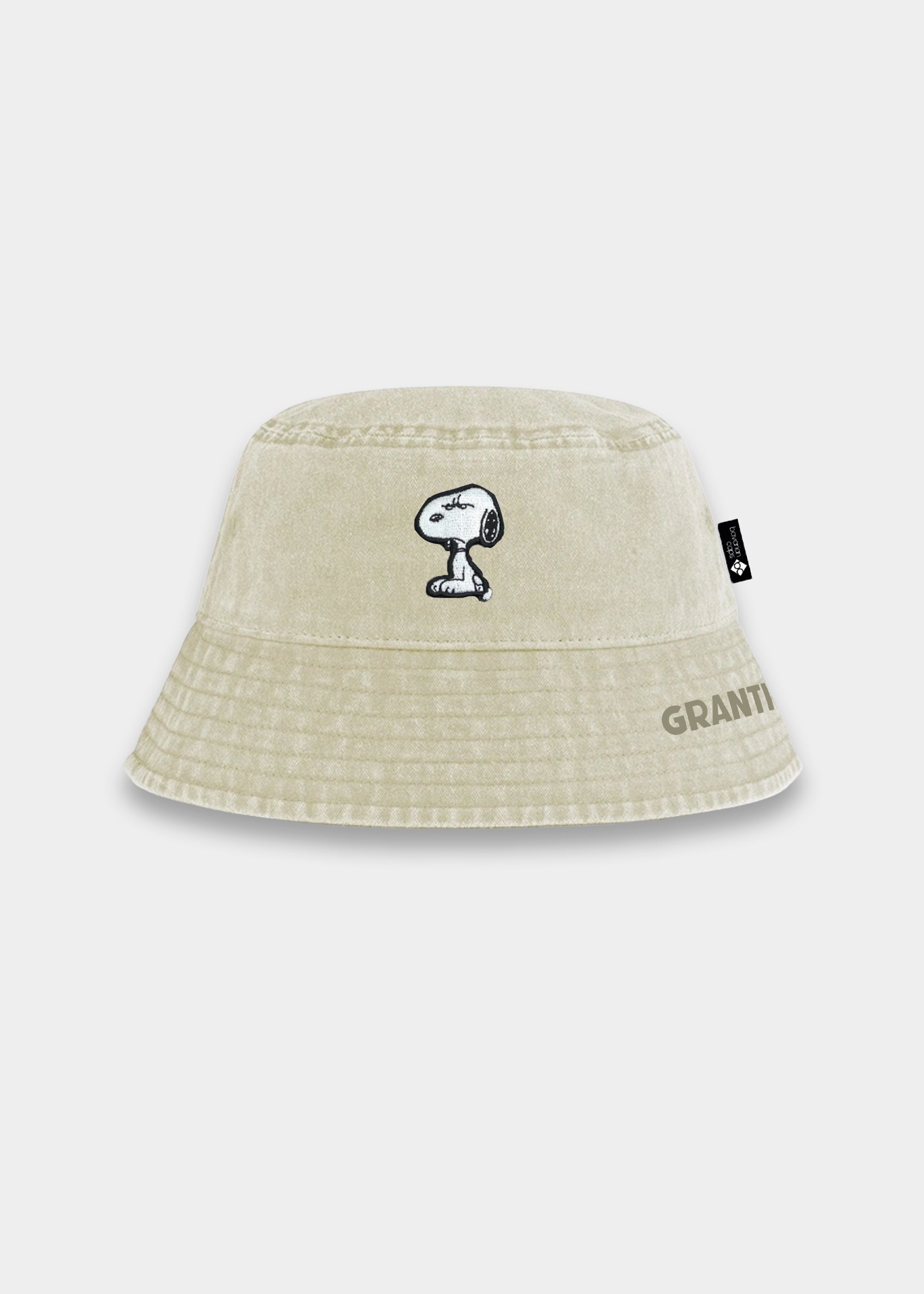 Bucket Hat "Grantler Klub: Snoopy" - beige