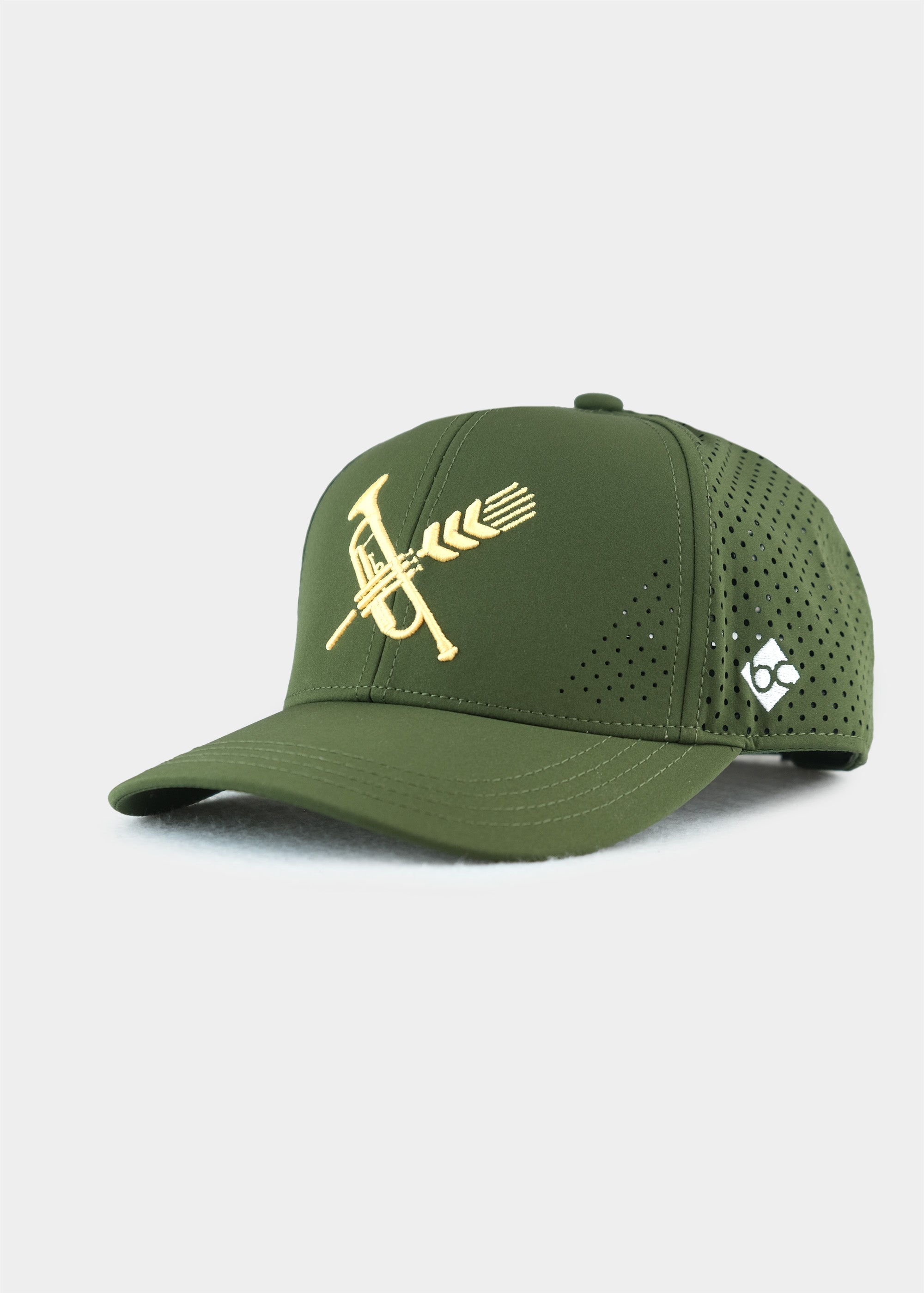 Cap "Brasswiesn" - olive (Halfcurved)