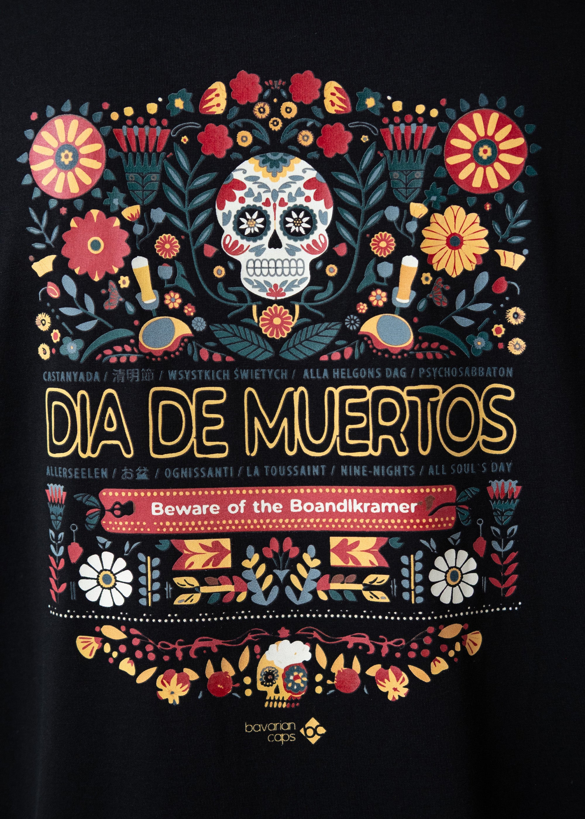T-Shirt "Dia de muertos" - schwarz