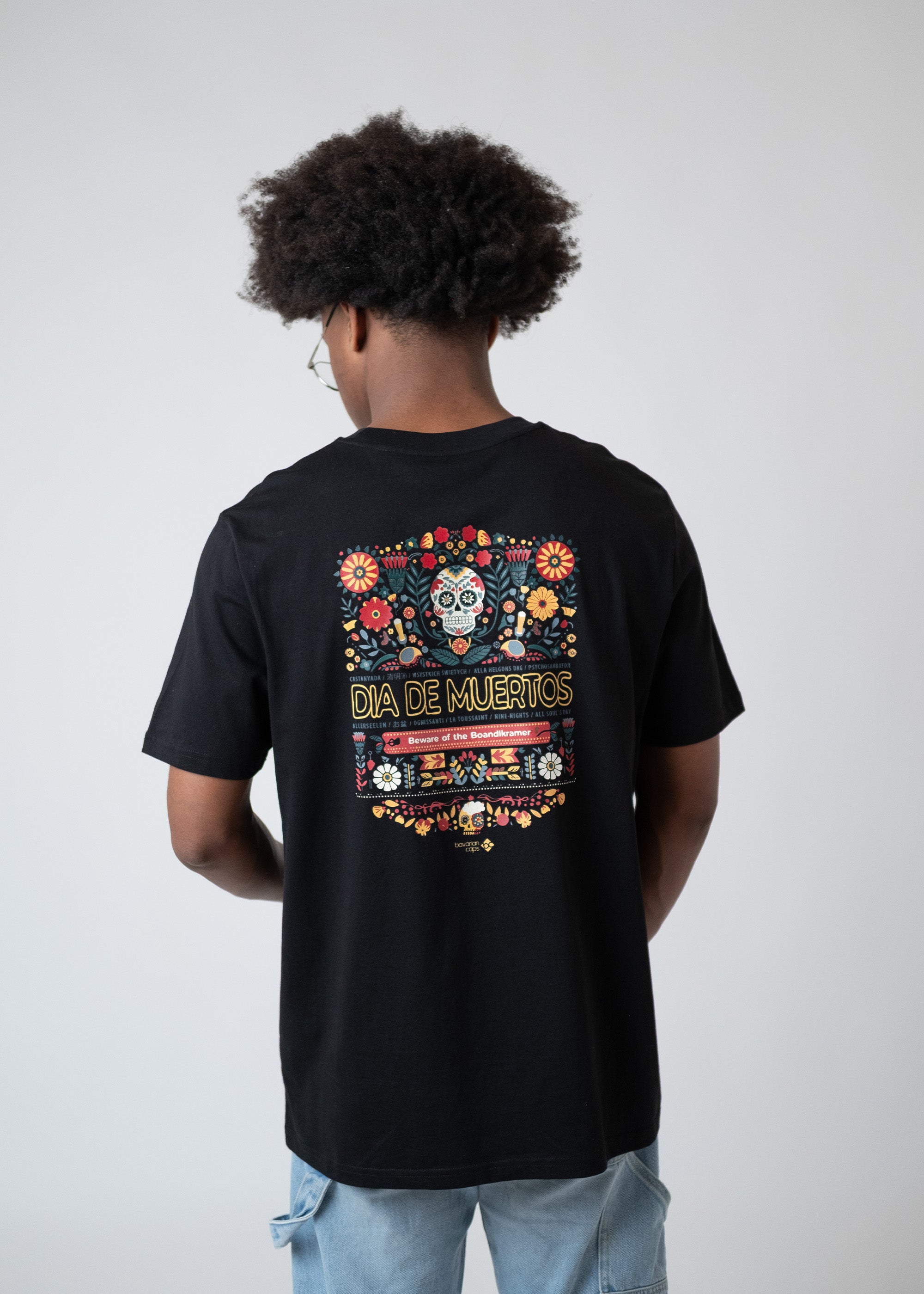 T-Shirt "Dia de muertos" - schwarz