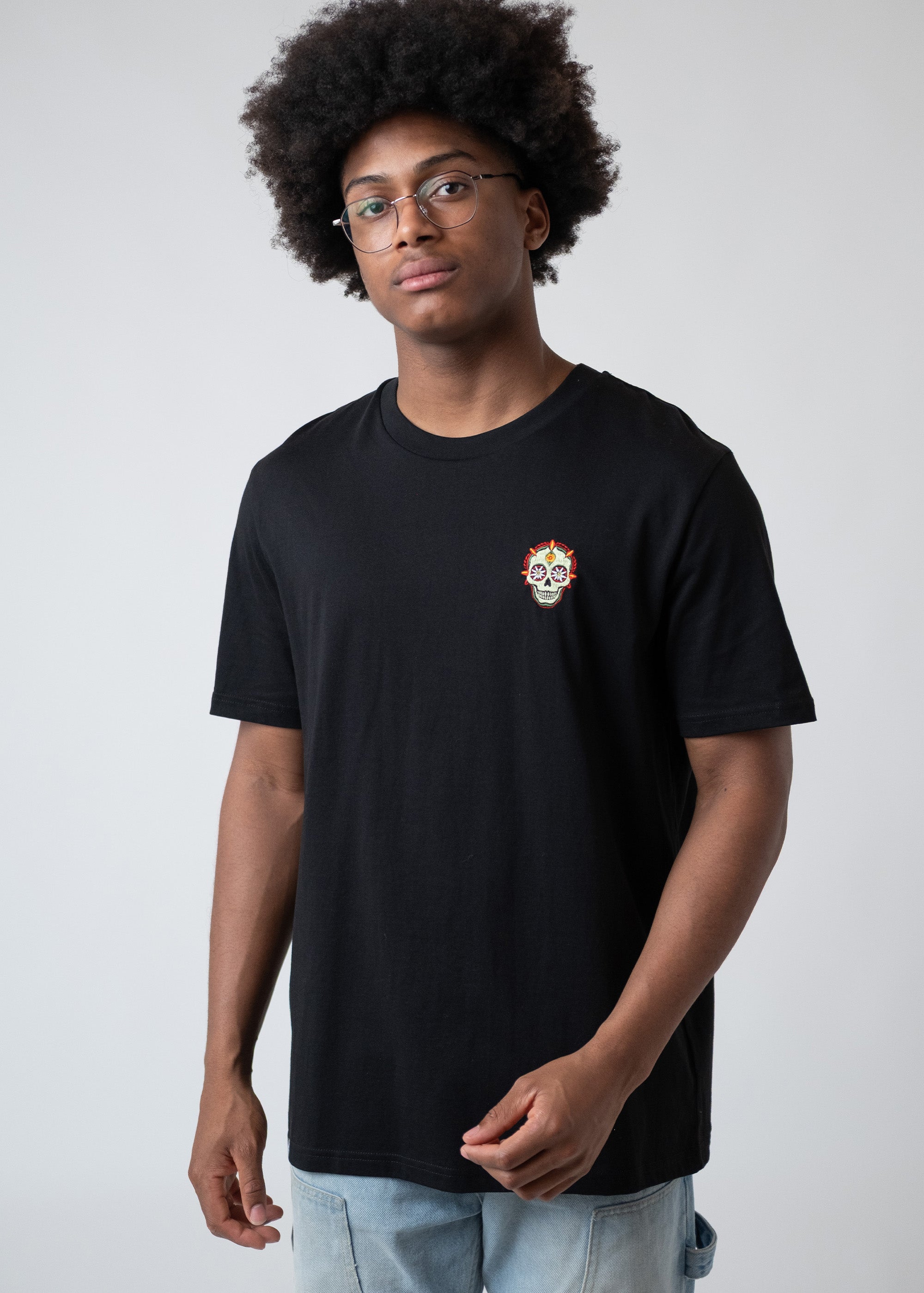 T-Shirt "Dia de muertos" - schwarz