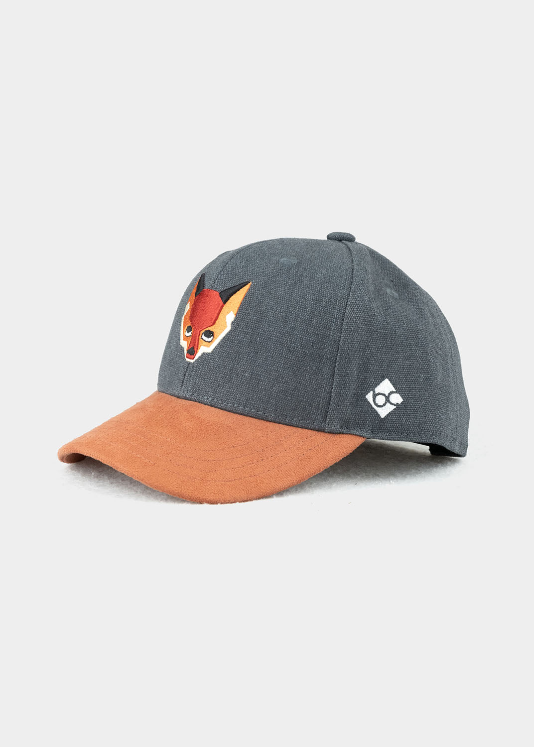 Cap "Waldfuchs" - dunkelgrau (Kindercap Curved)