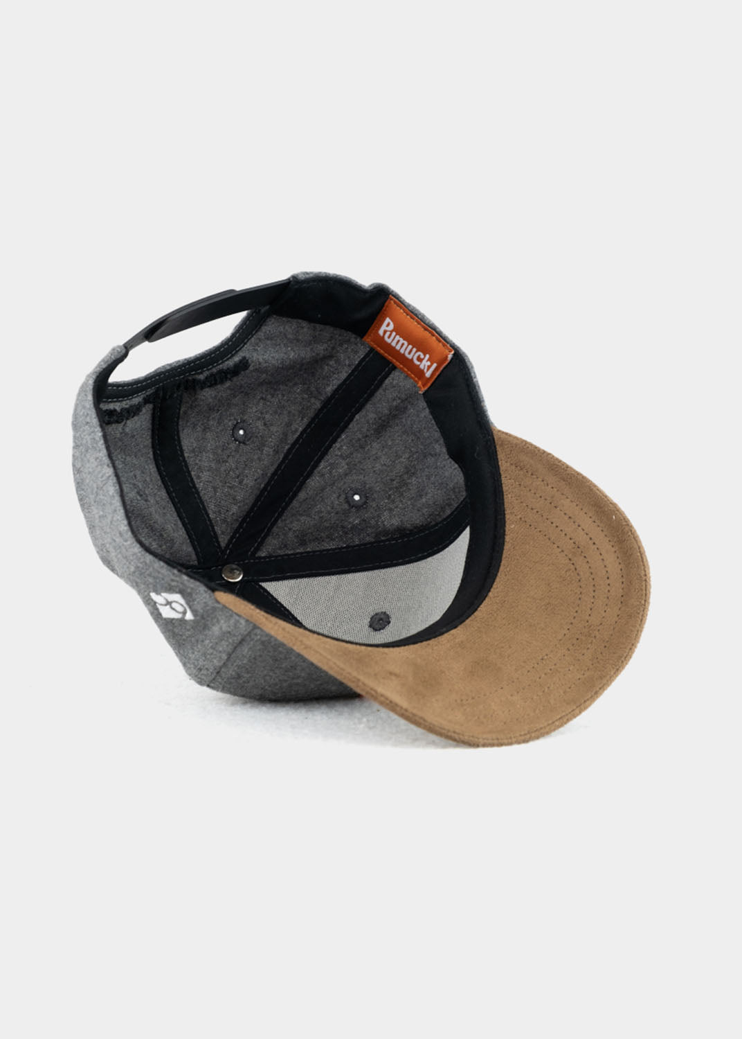 Cap "Grantig by nature" - dunkelgrau (Kindercap Curved), v2