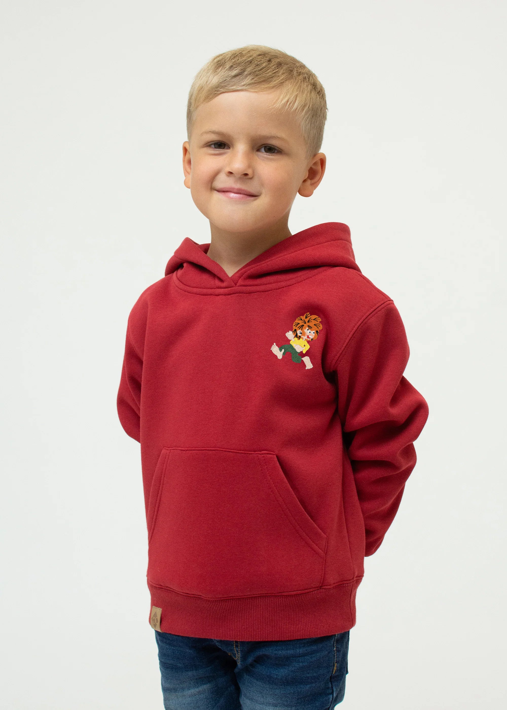 Hoodie "Grantig by nature v2" - dunkelrot (Kinder)