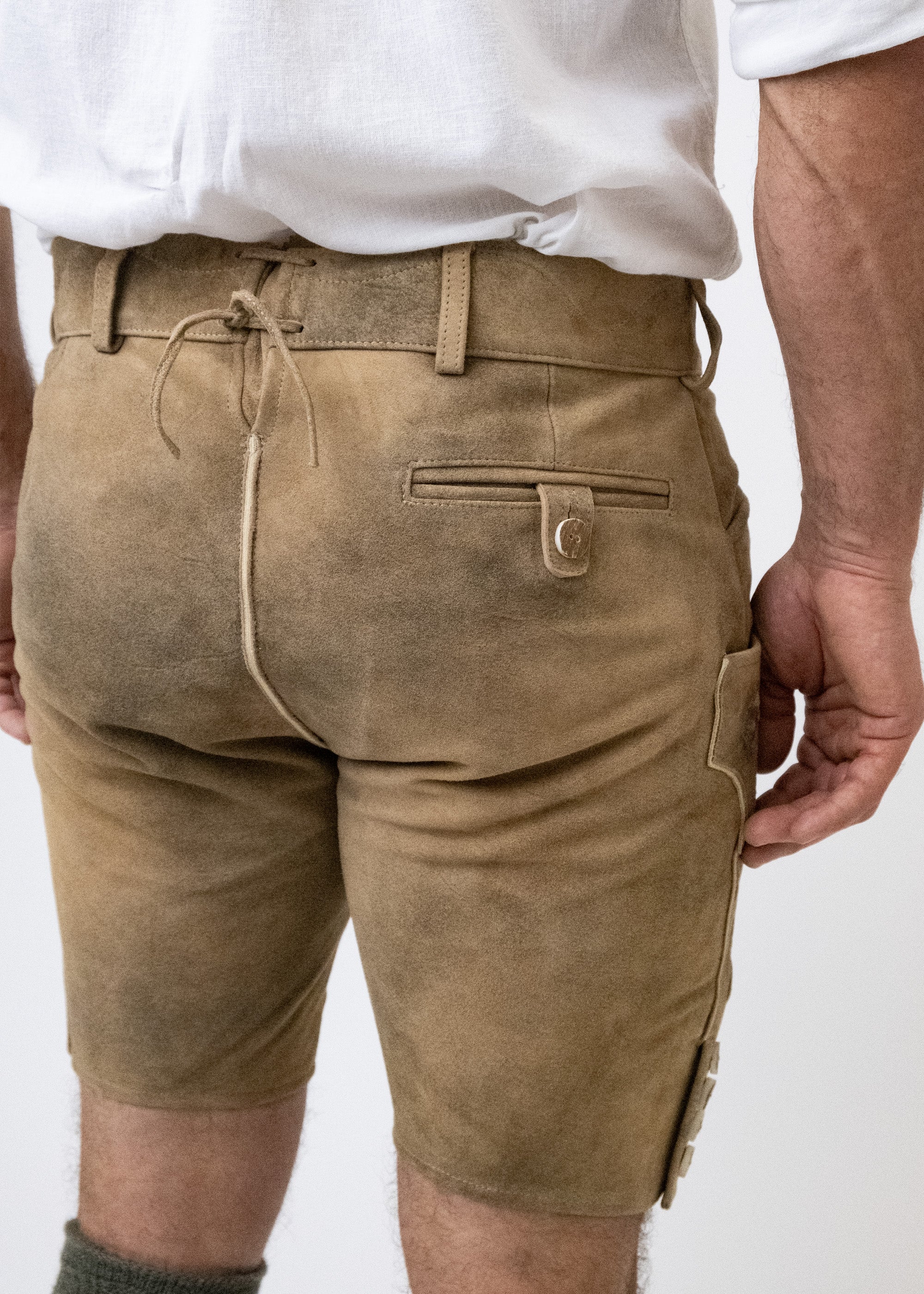 Lederhose "Reinheitsgebot" - hellbraun