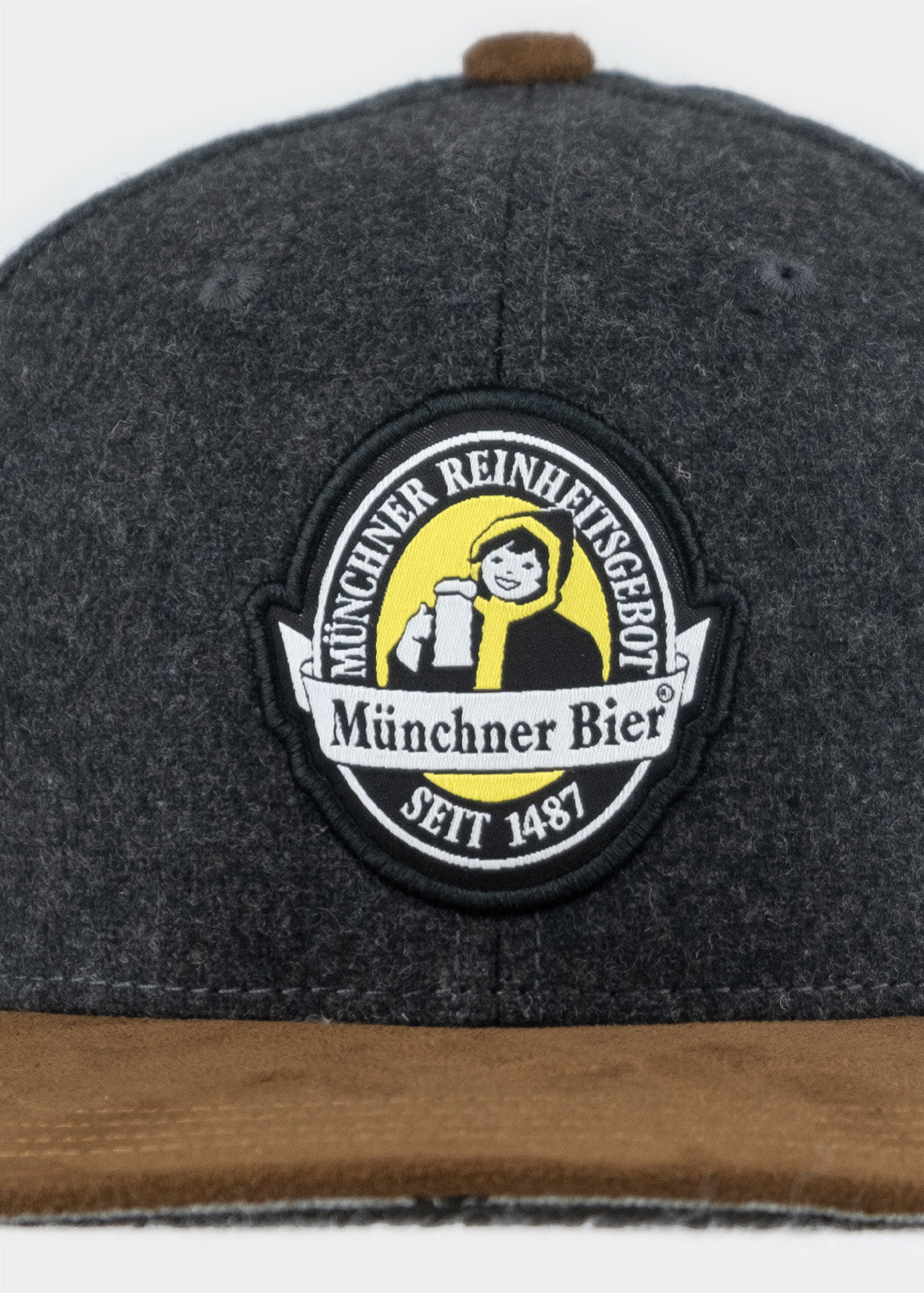 Cap "Münchner Bier" - dunkelgrau (Snapback)