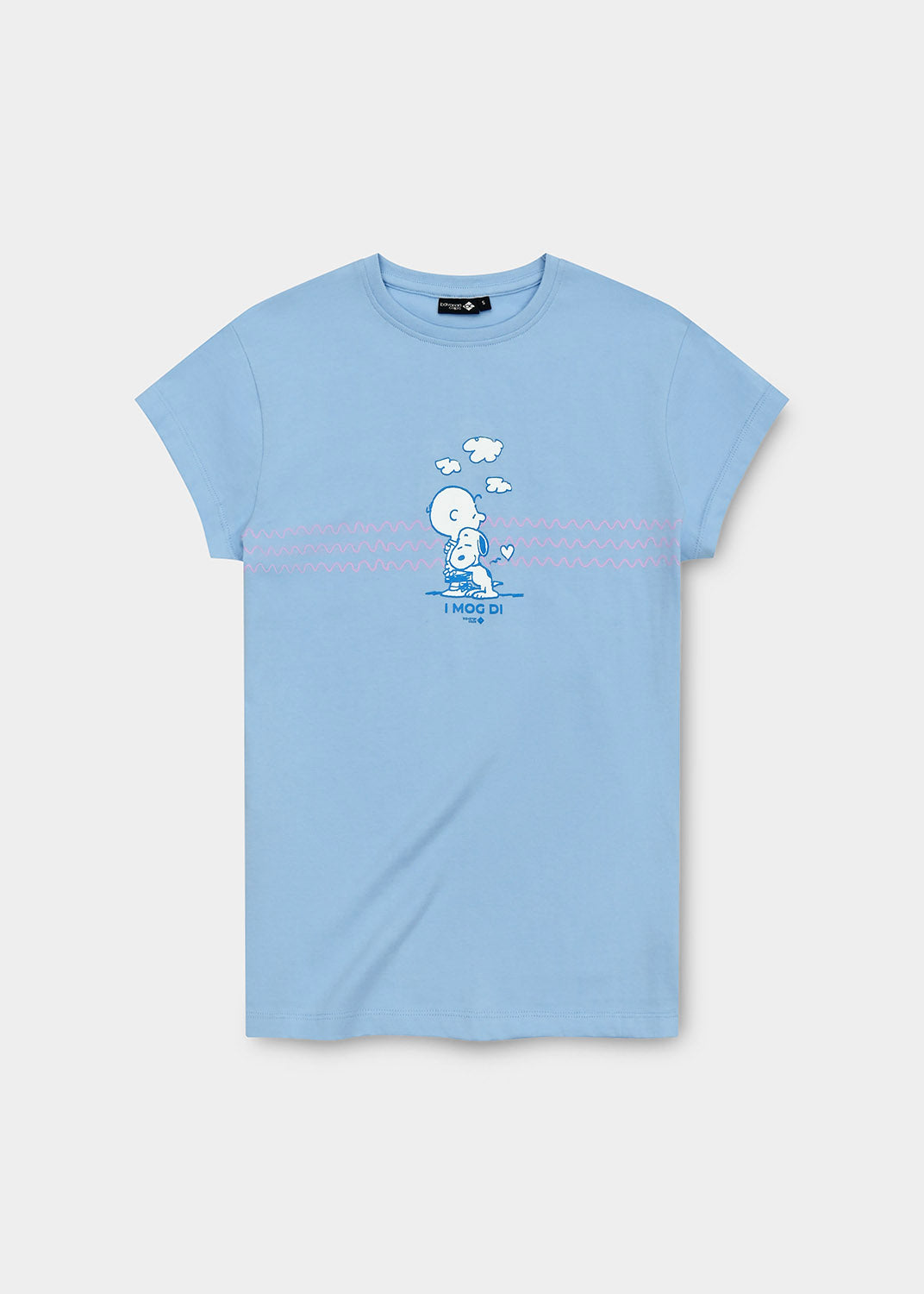 T-Shirt "Peanuts: I mog di" - hellblau