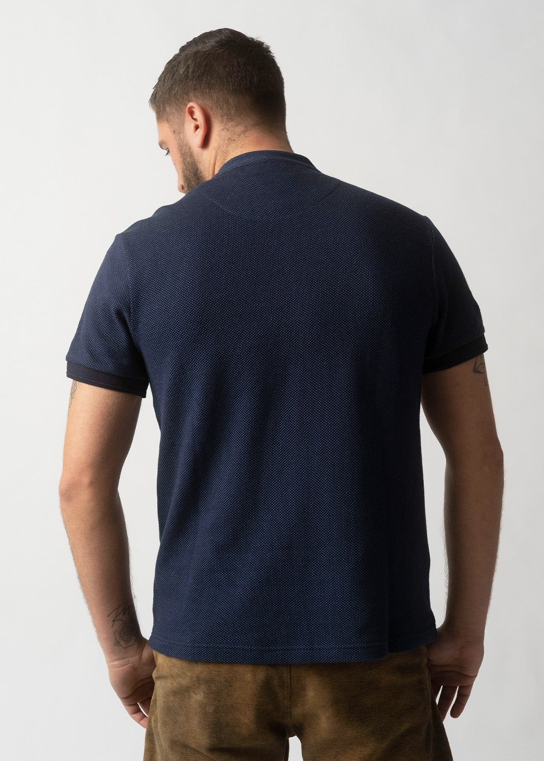 Poloshirt "Edelweiß Feinstrick"