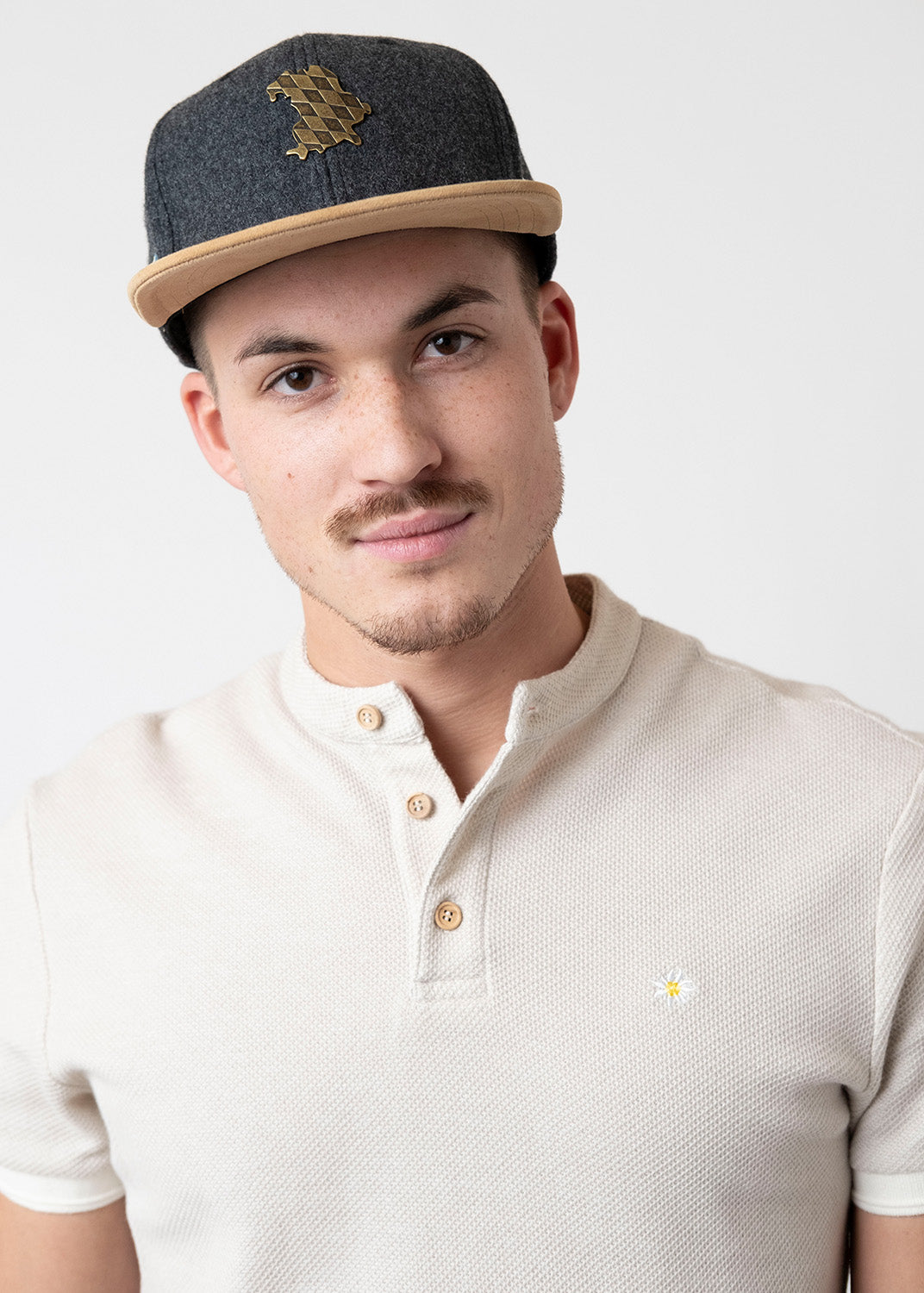 Poloshirt "Edelweiß Feinstrick"